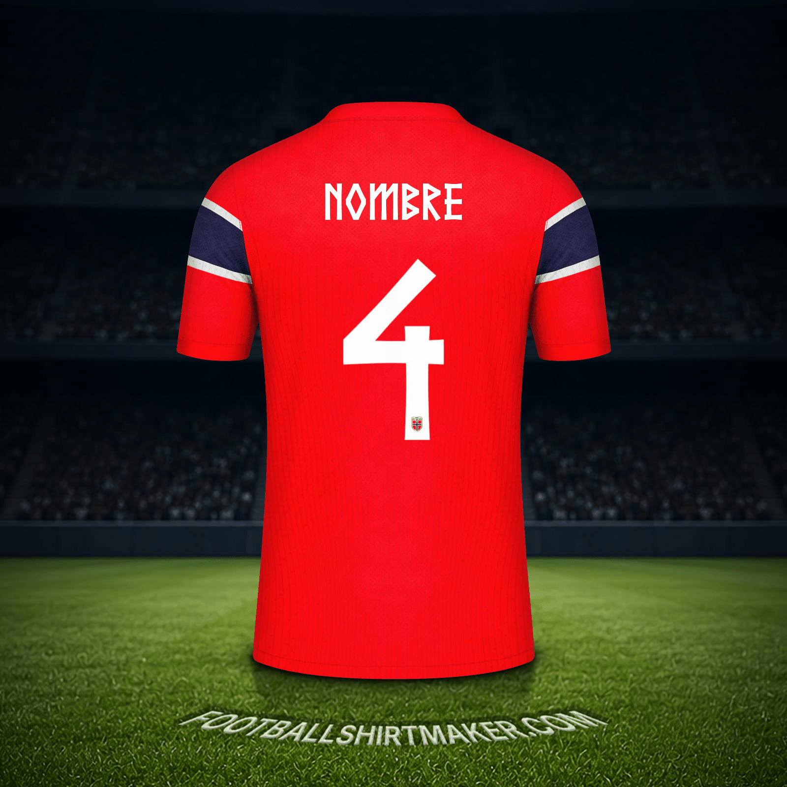 Camiseta Noruega Mundial 2026 -  nombre - 4