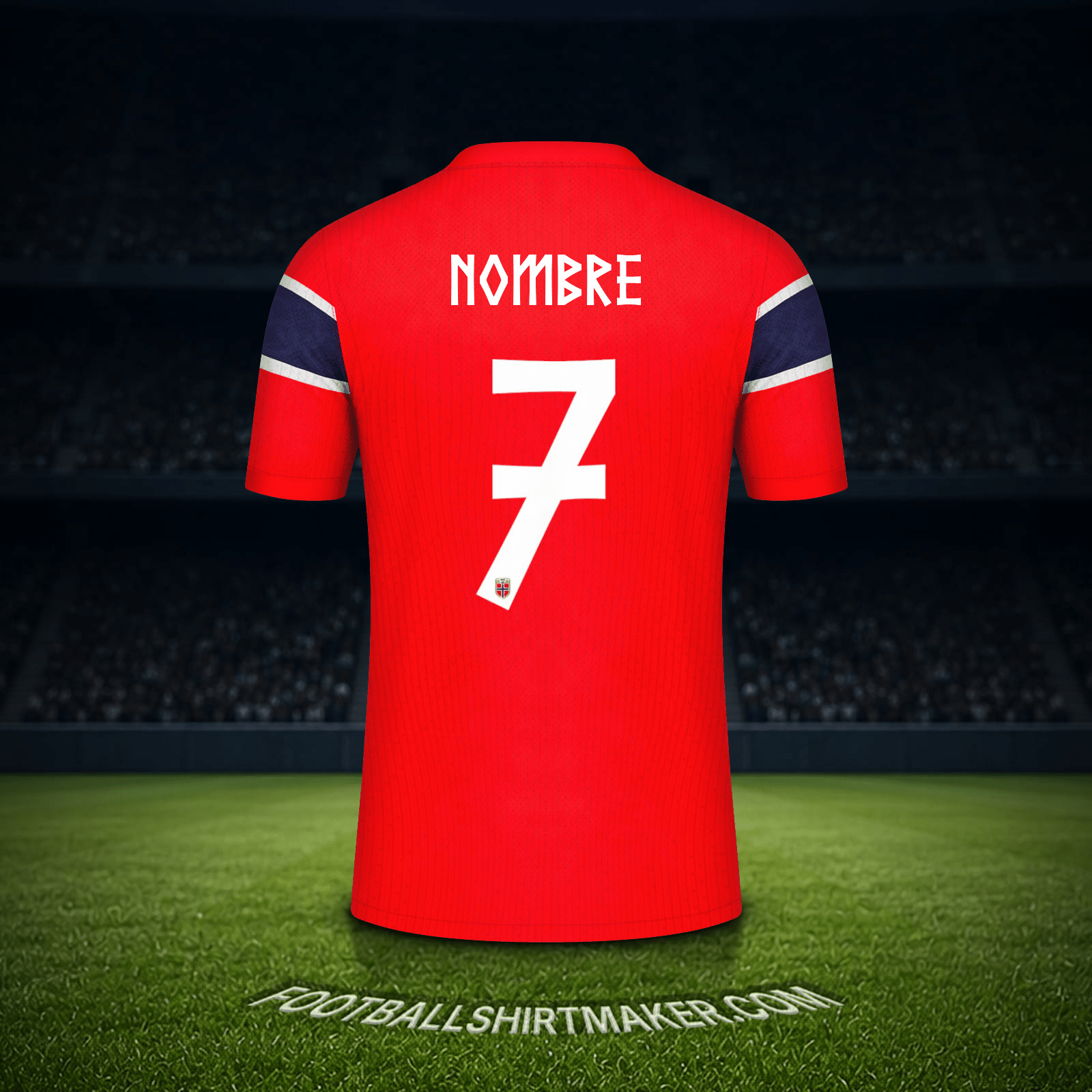 Camiseta Noruega Mundial 2026 -  nombre - 7