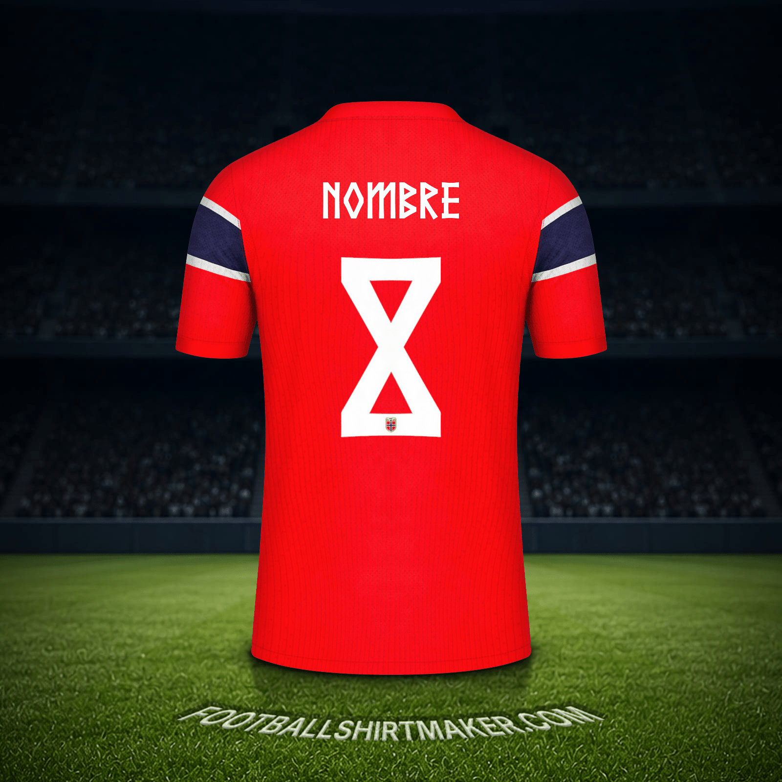 Jersey Noruega Mundial 2026 -  nombre - 8