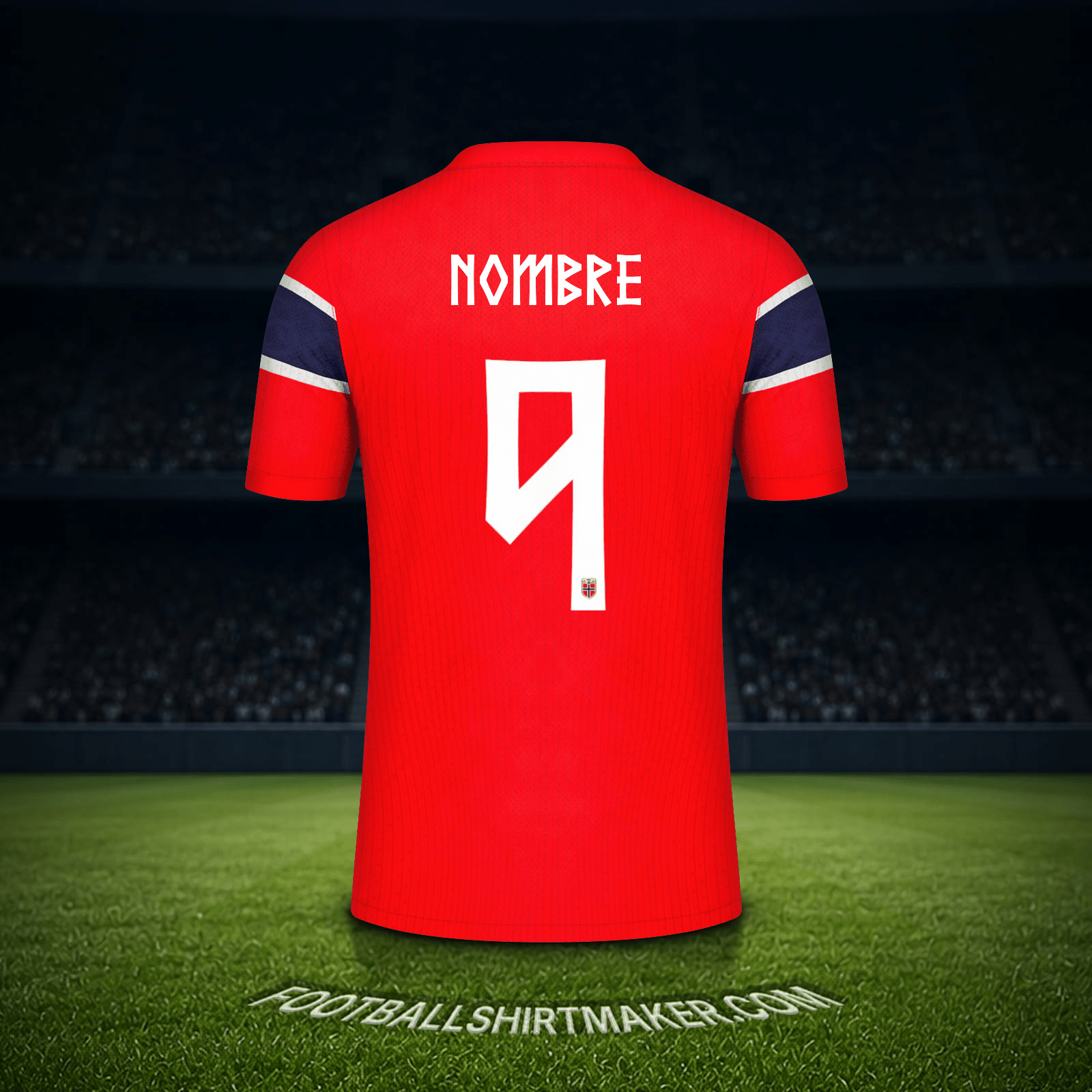 Camiseta Noruega Mundial 2026 -  nombre - 9