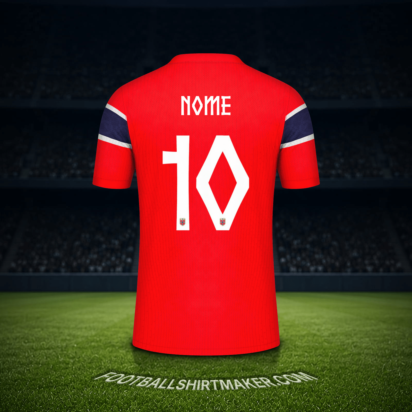 Maglia Norvegia Mondiali 2026 -  nome - 10