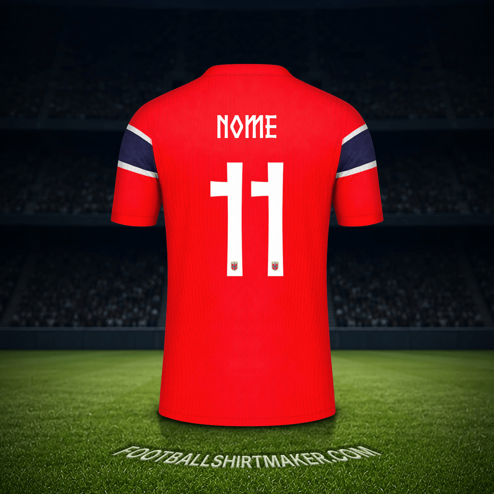 Camisola Noruega Copa do Mundo 2026 -  nome - 11