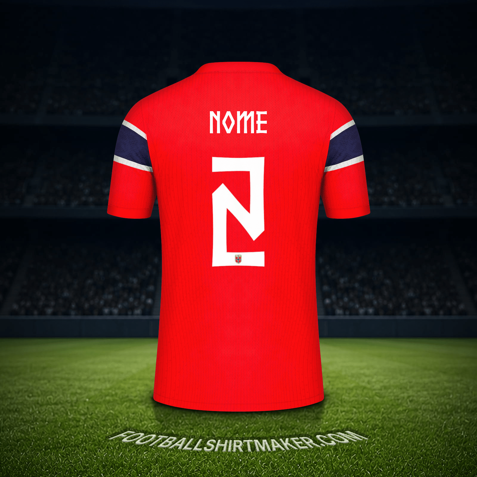 Camisola Noruega Copa do Mundo 2026 -  nome - 2
