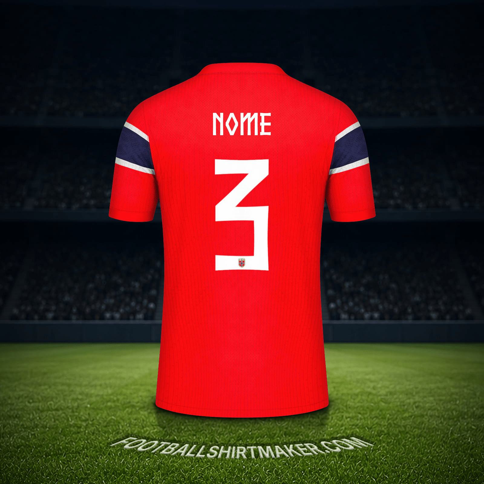 Camisola Noruega Copa do Mundo 2026 -  nome - 3