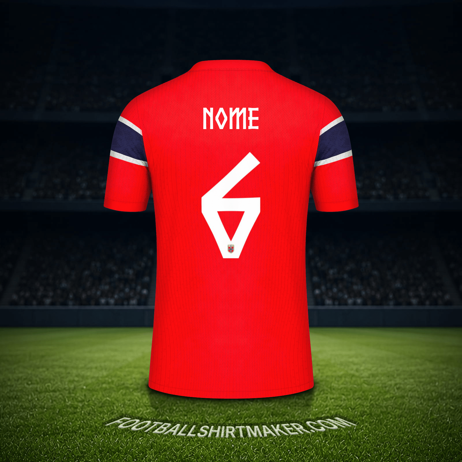Camisa Noruega Copa do Mundo 2026 -  nome - 6