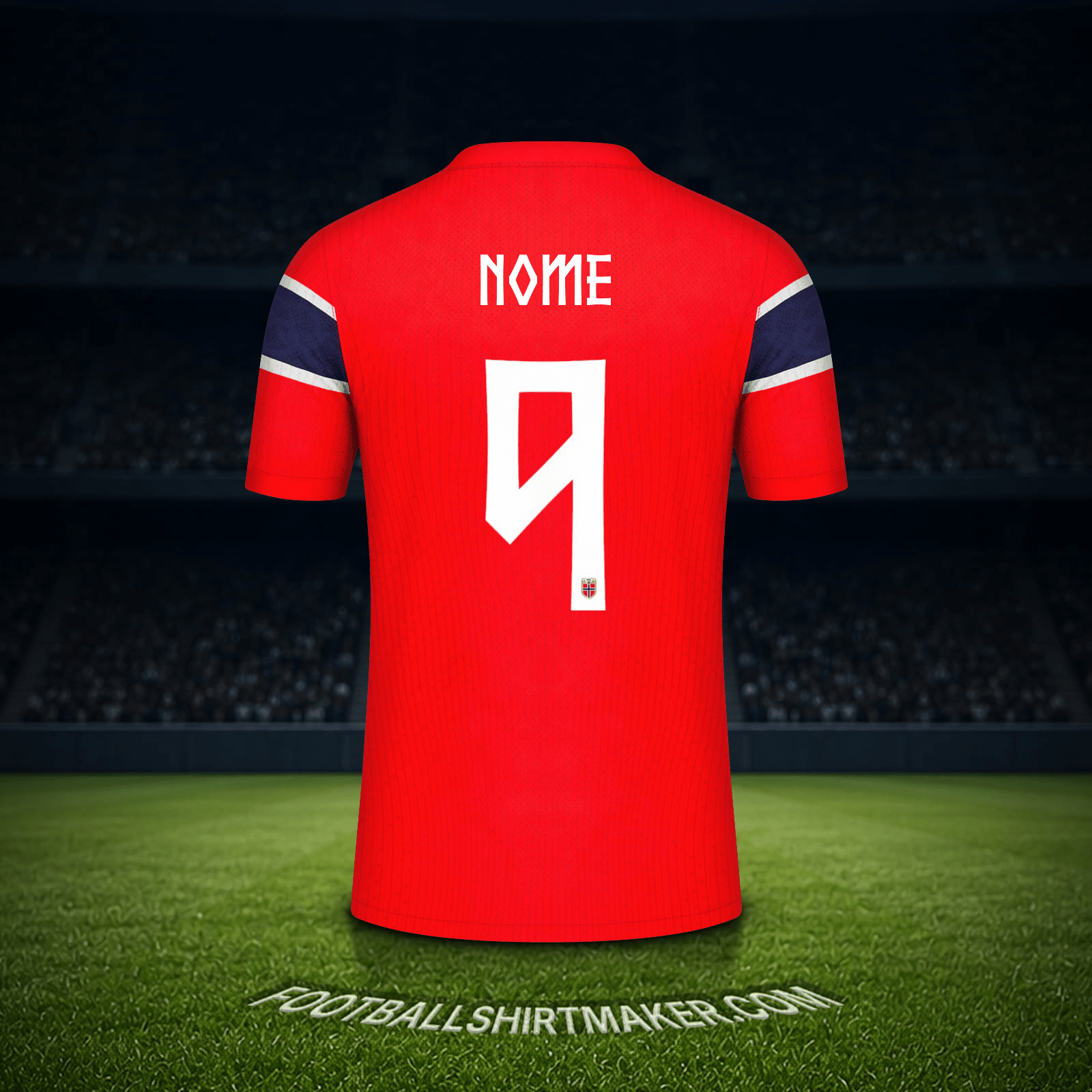 Camisa Noruega Copa do Mundo 2026 -  nome - 9