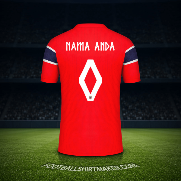 Jersey Norwegia Piala Dunia 2026 -  nama anda - 0