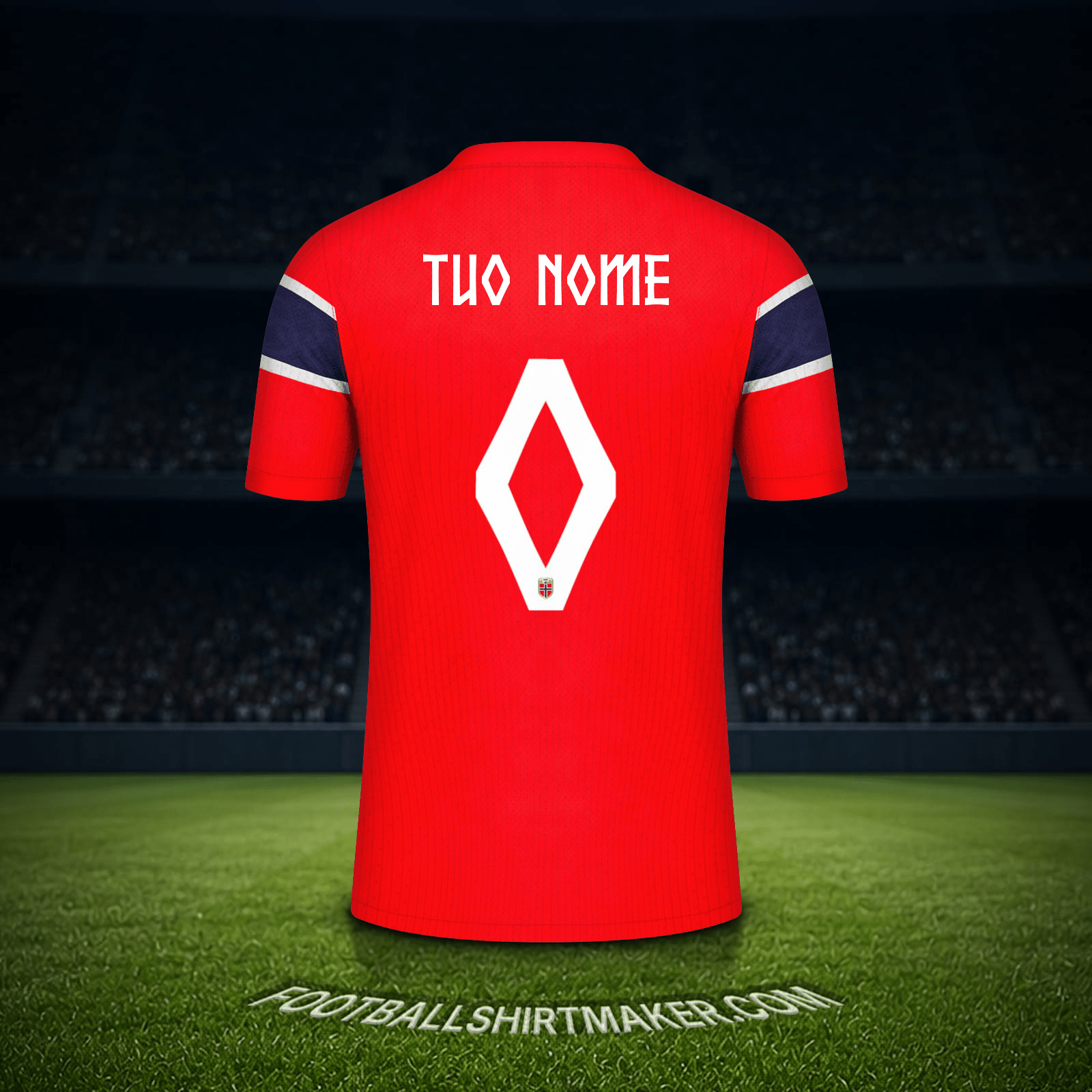 Maglia Norvegia Mondiali 2026 -  tuo nome - 0