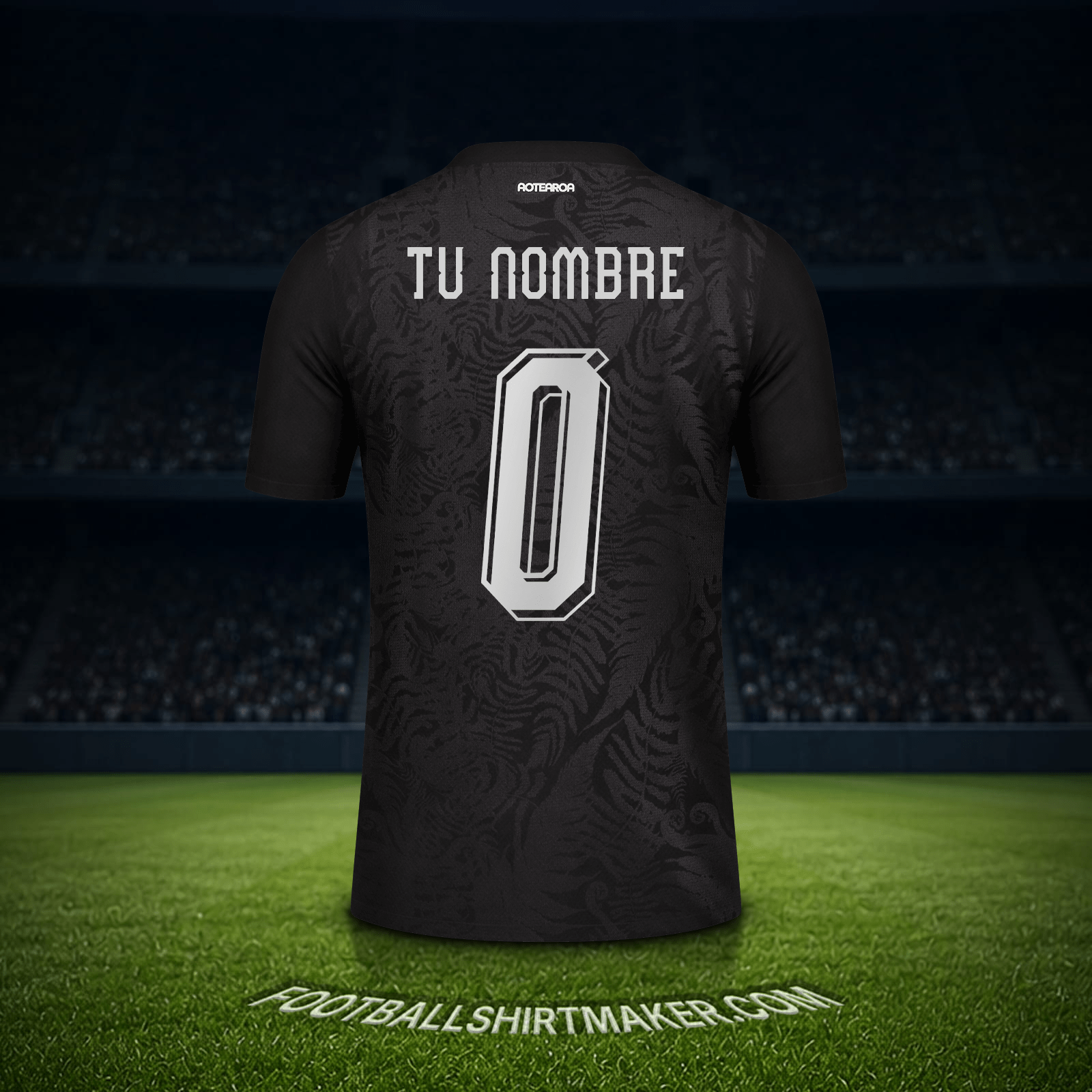 Jersey Nueva Zelanda Mundial 2026 -  tu nombre - 0