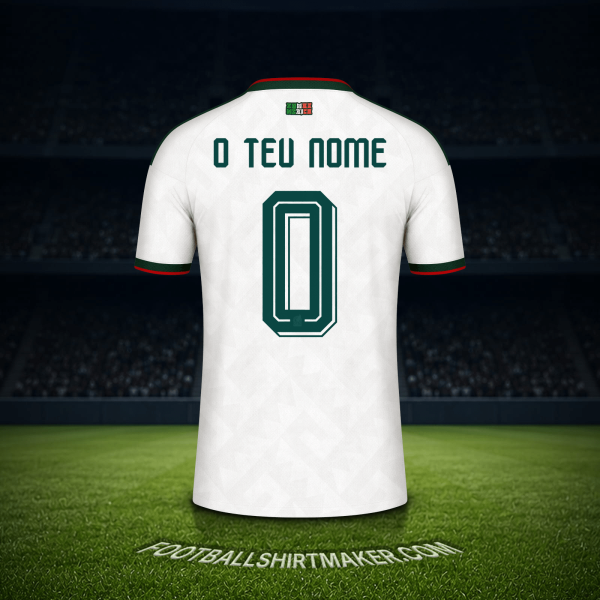 Camisola México Copa do Mundo 2026 Alternativa -  o teu nome - 0