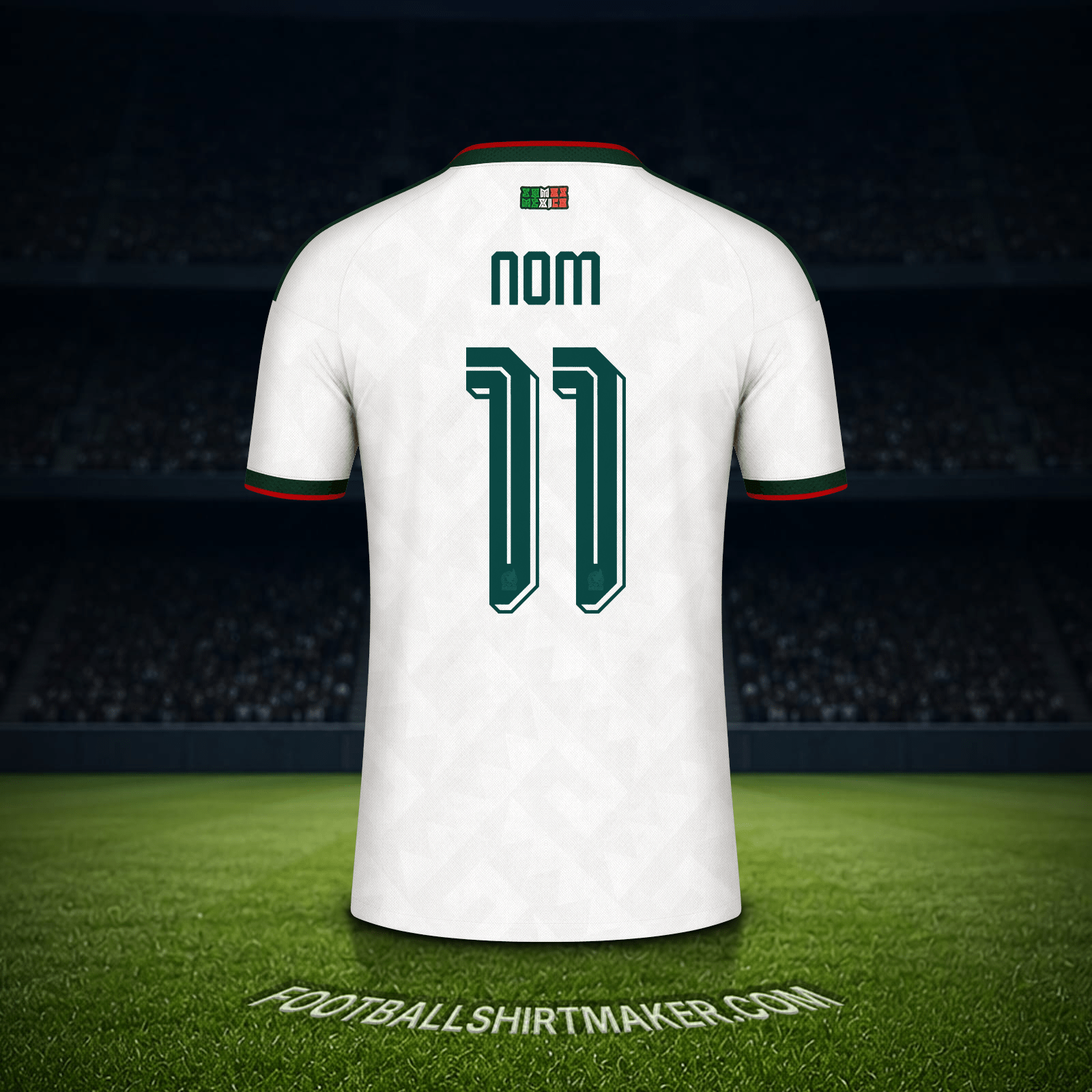 Maillot Mexique Coupe du monde 2026 Extérieur -  nom - 11