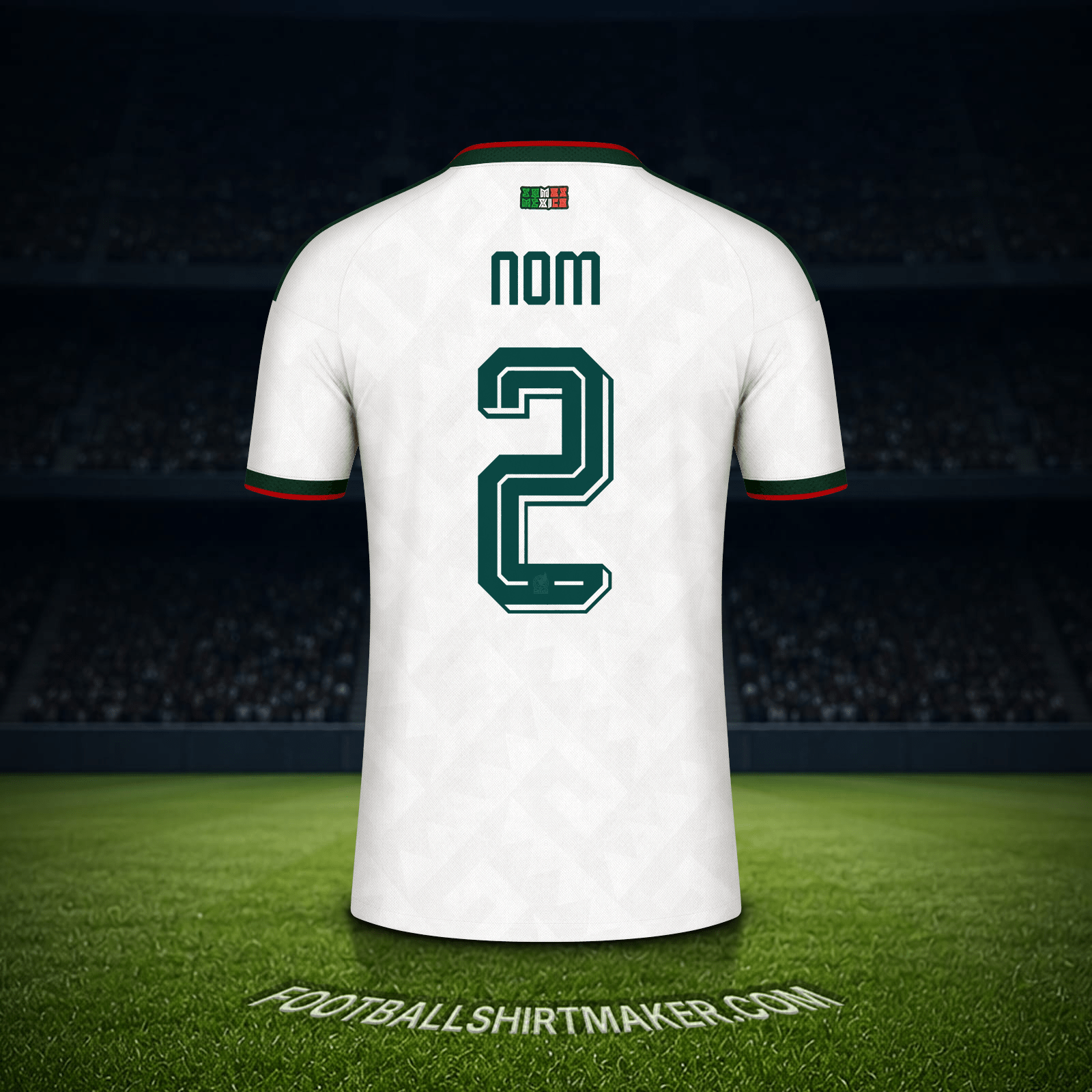 Maillot Mexique Coupe du monde 2026 Extérieur -  nom - 2