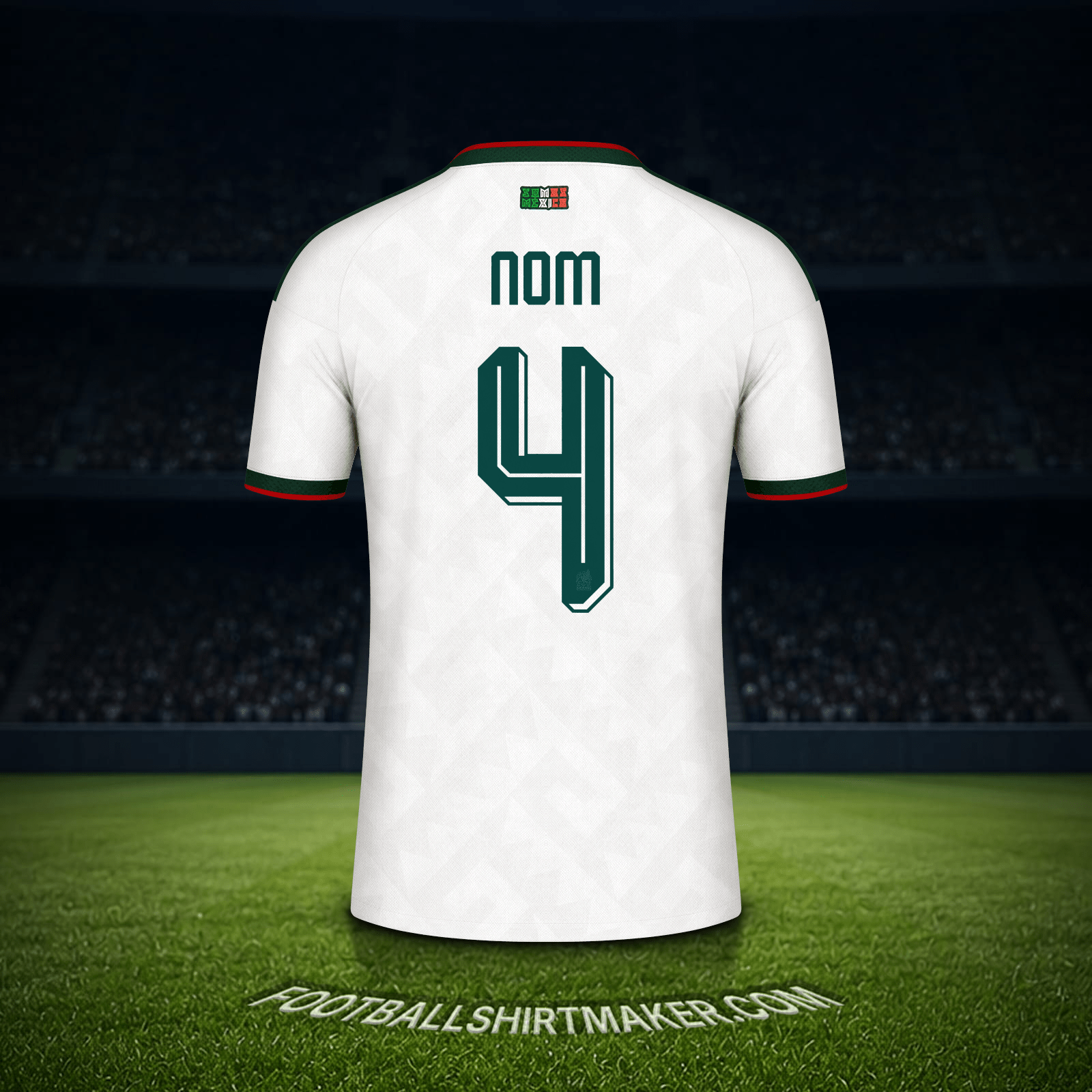 Maillot Mexique Coupe du monde 2026 Extérieur -  nom - 4