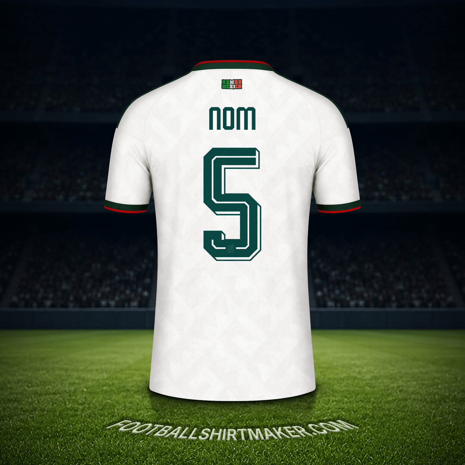 Maillot Mexique Coupe du monde 2026 Extérieur -  nom - 5