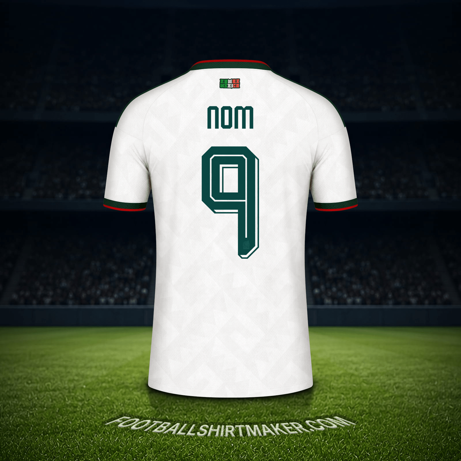 Maillot Mexique Coupe du monde 2026 Extérieur -  nom - 9