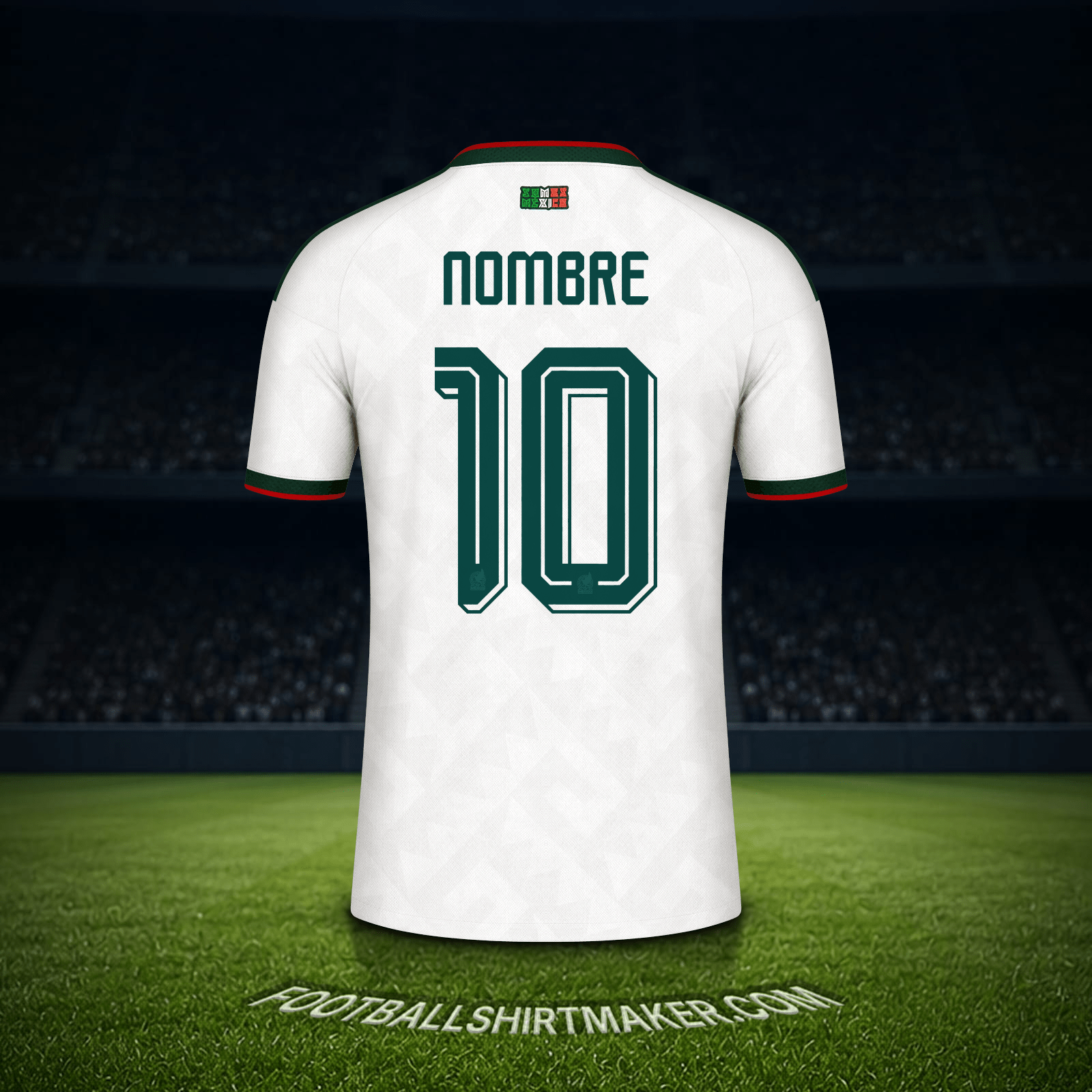 Jersey Mexico Mundial 2026 Visita -  nombre - 10