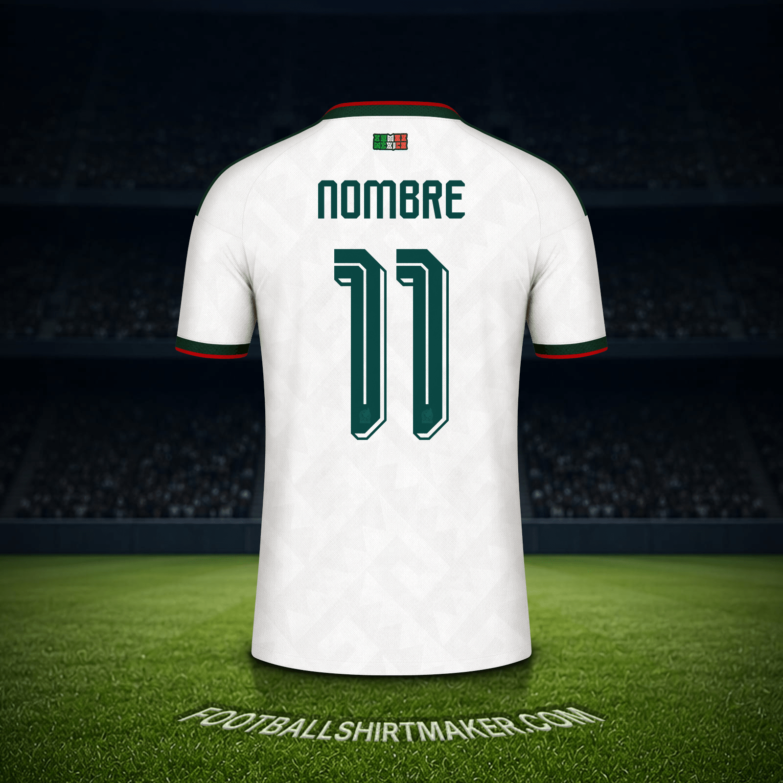 Jersey Mexico Mundial 2026 Visita -  nombre - 11