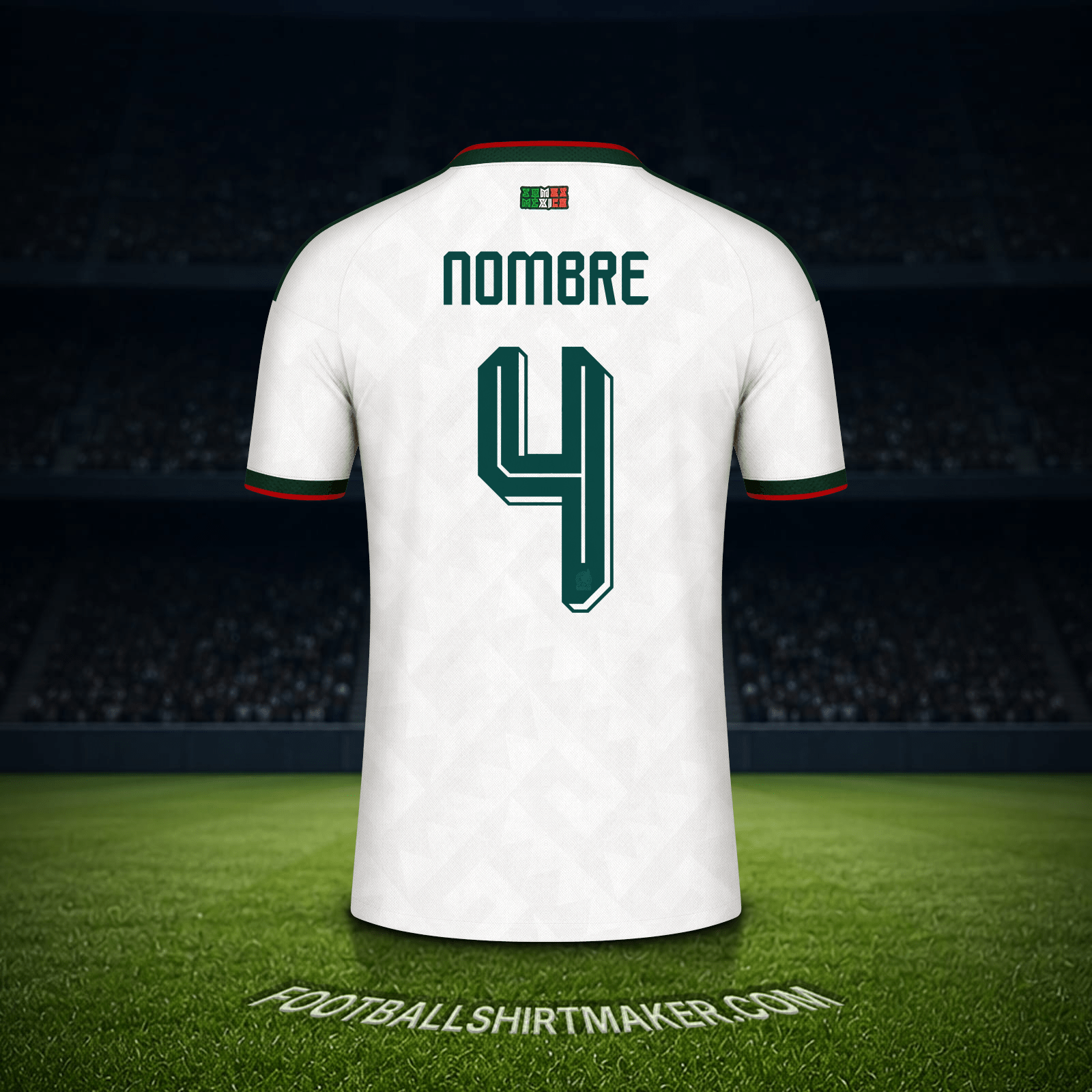Jersey Mexico Mundial 2026 Visita -  nombre - 4