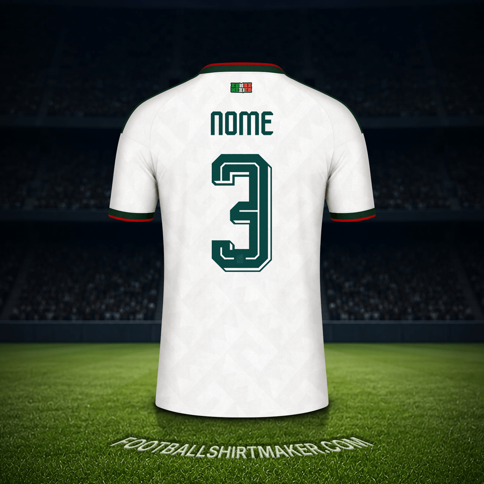 Maglia Messico Mondiali 2026 Seconda -  nome - 3