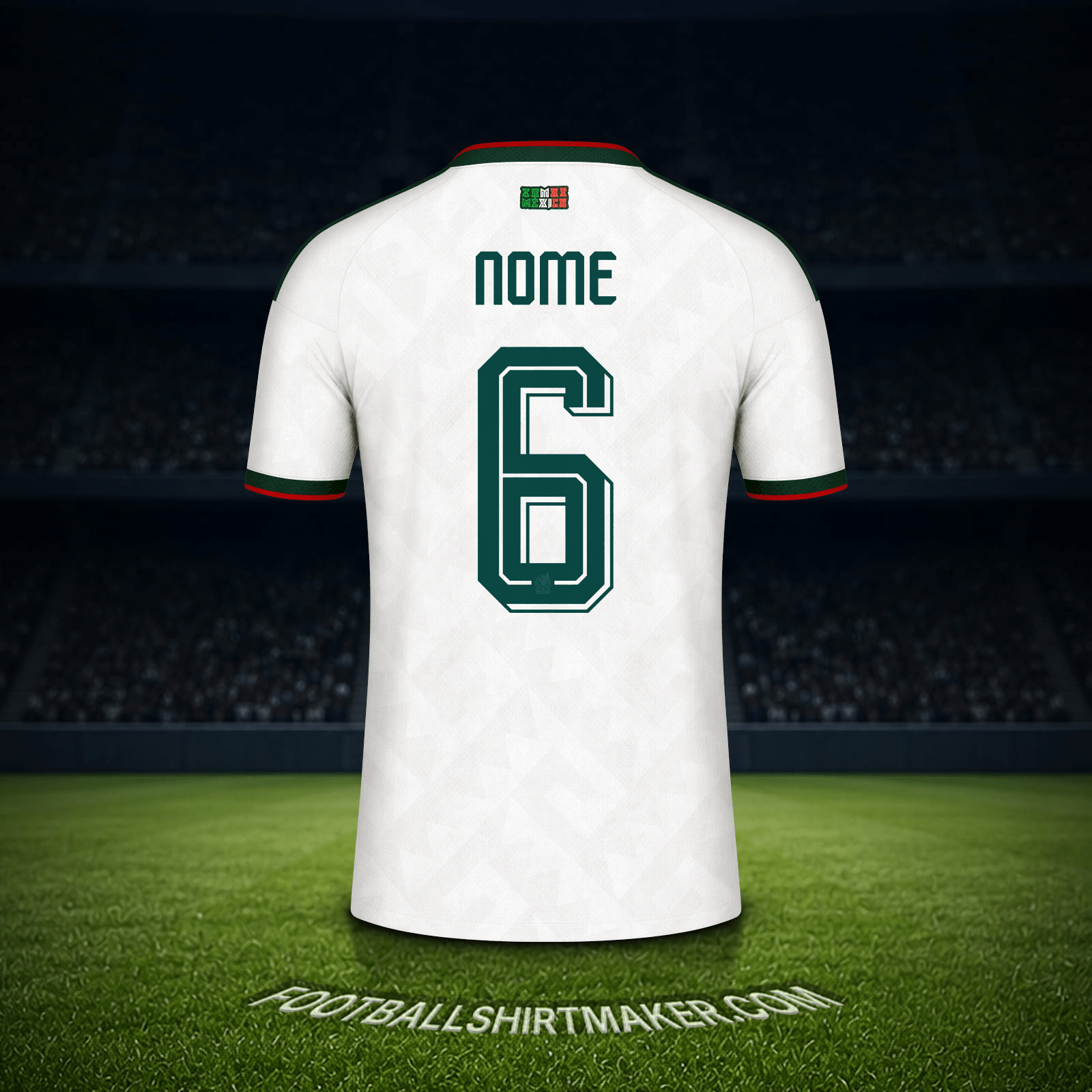 Maglia Messico Mondiali 2026 Seconda -  nome - 6