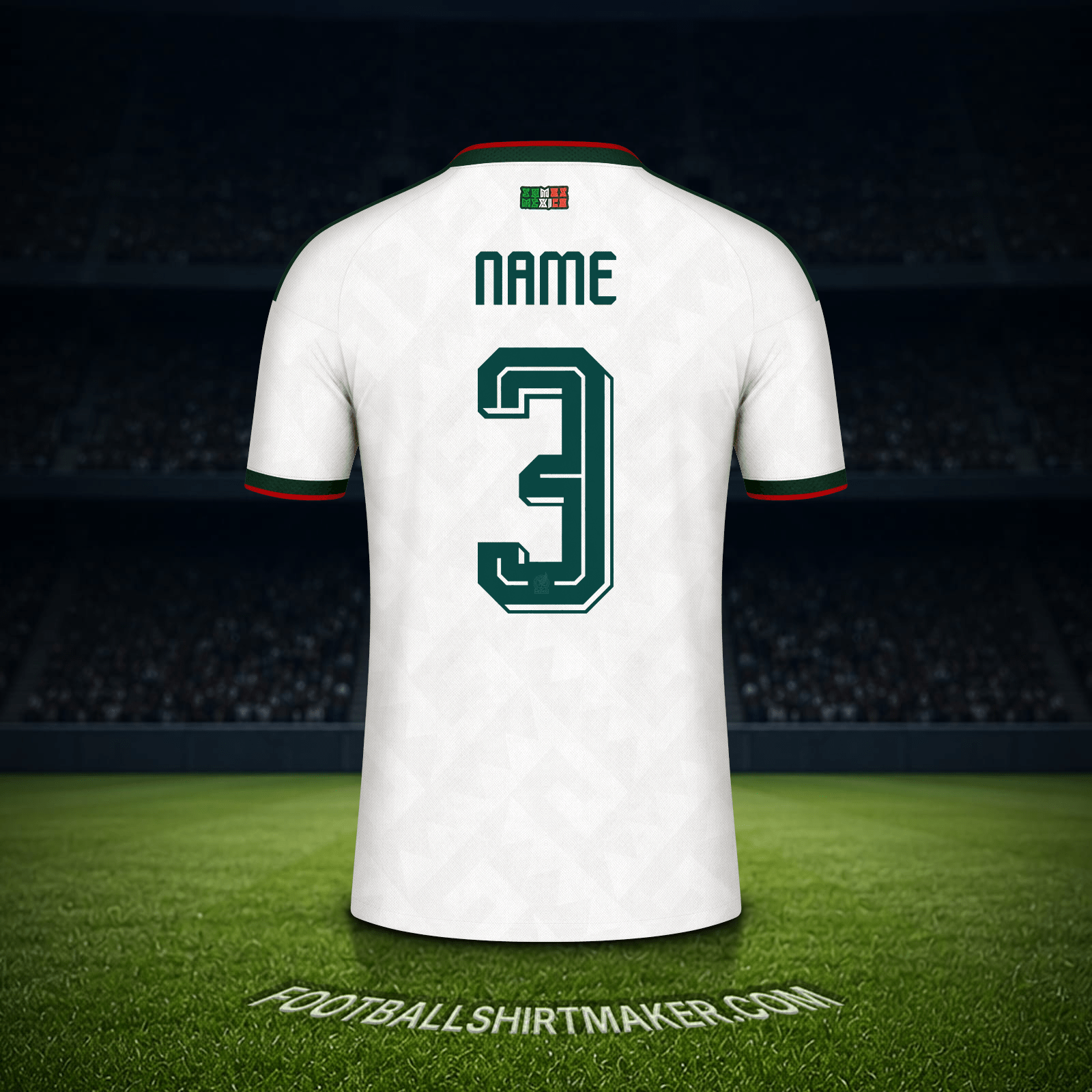 Trikot Mexiko Weltmeisterschaft 2026 Auswärts -  name - 3