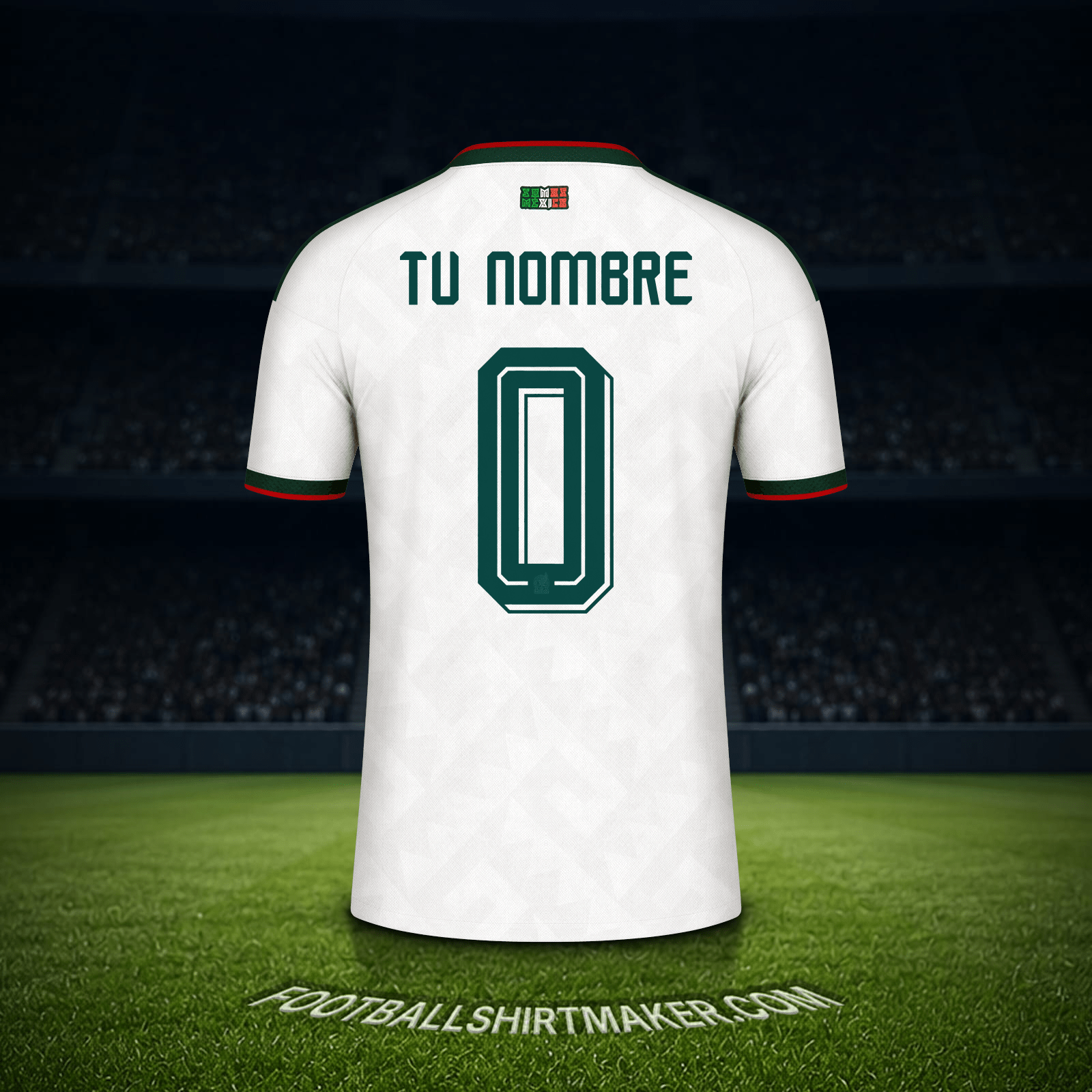 Jersey Mexico Mundial 2026 Visita -  tu nombre - 0
