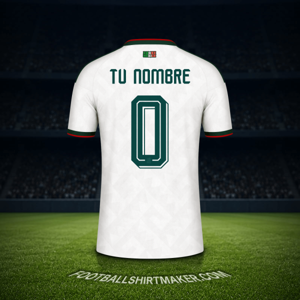 Camiseta Mexico Mundial 2026 Visita -  tu nombre - 0