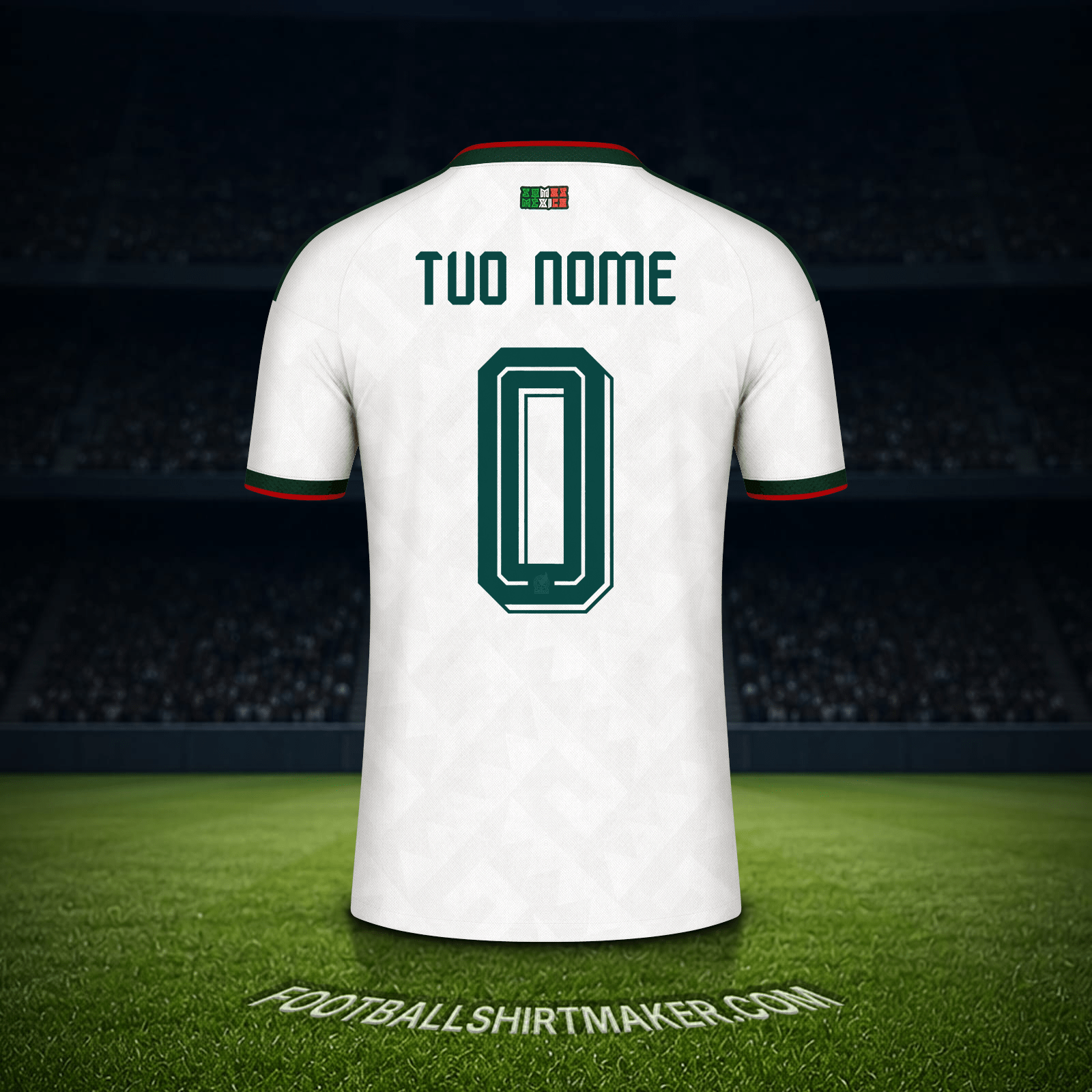 Maglia Messico Mondiali 2026 Seconda -  tuo nome - 0