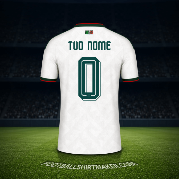 Maglia Messico Mondiali 2026 Seconda -  tuo nome - 0