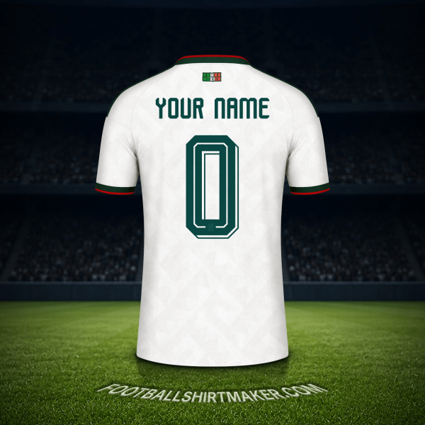 Jersey Mexico World Cup 2026 Away -  your name - 0