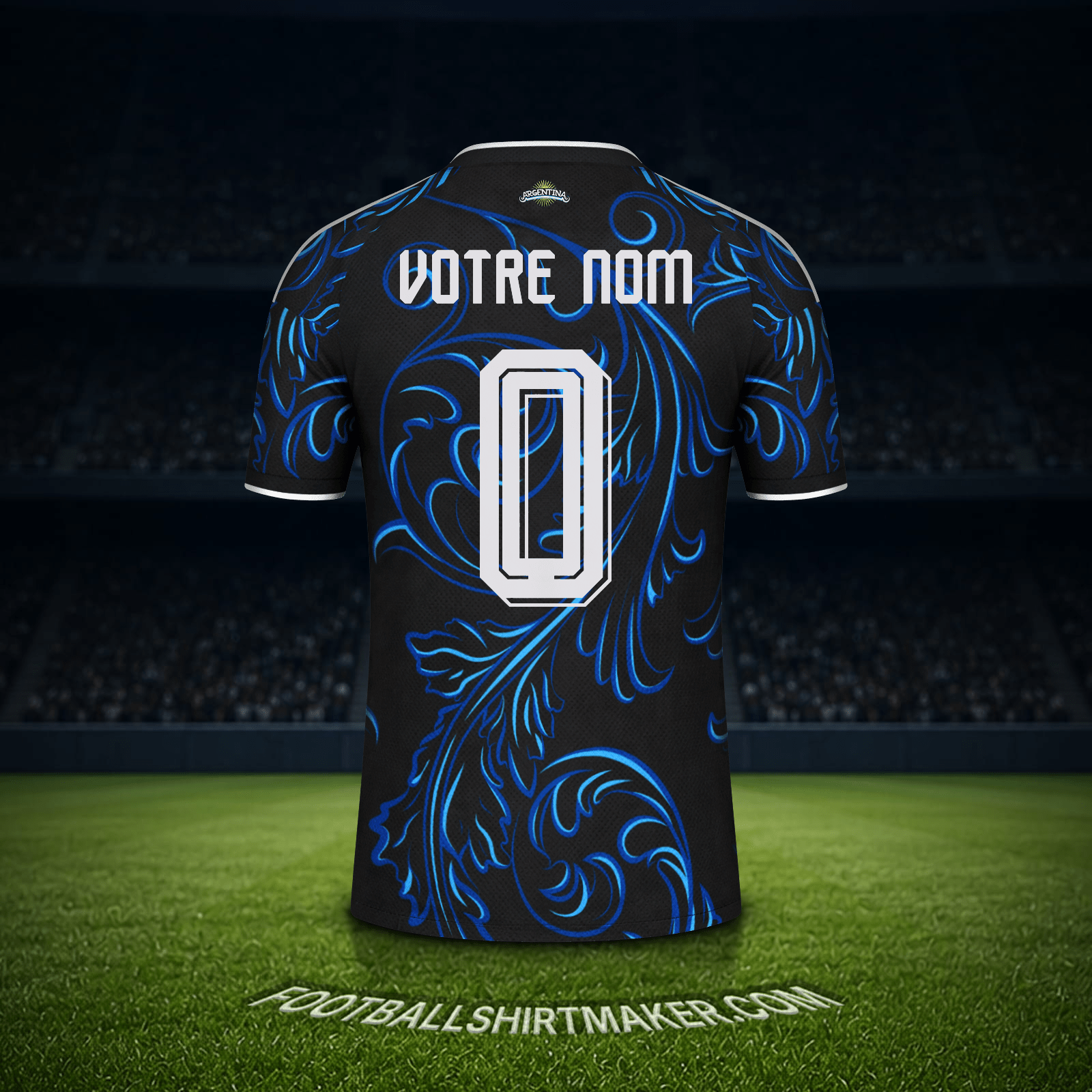 Maillot Argentine Coupe du monde 2026 Extérieur -  votre nom - 0