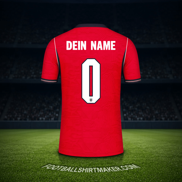 Trikot England Weltmeisterschaft 2026 Auswärts -  dein name - 0