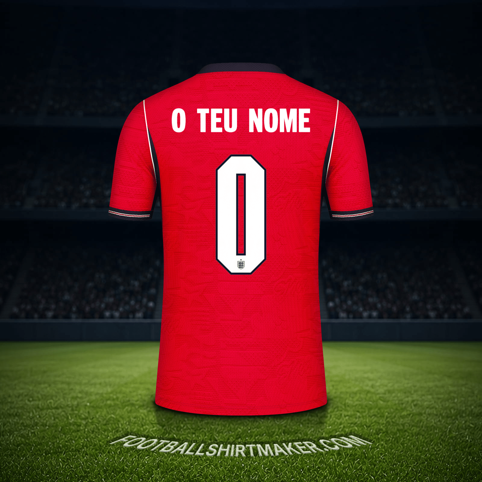 Camisola Inglaterra Copa do Mundo 2026 Alternativa -  o teu nome - 0