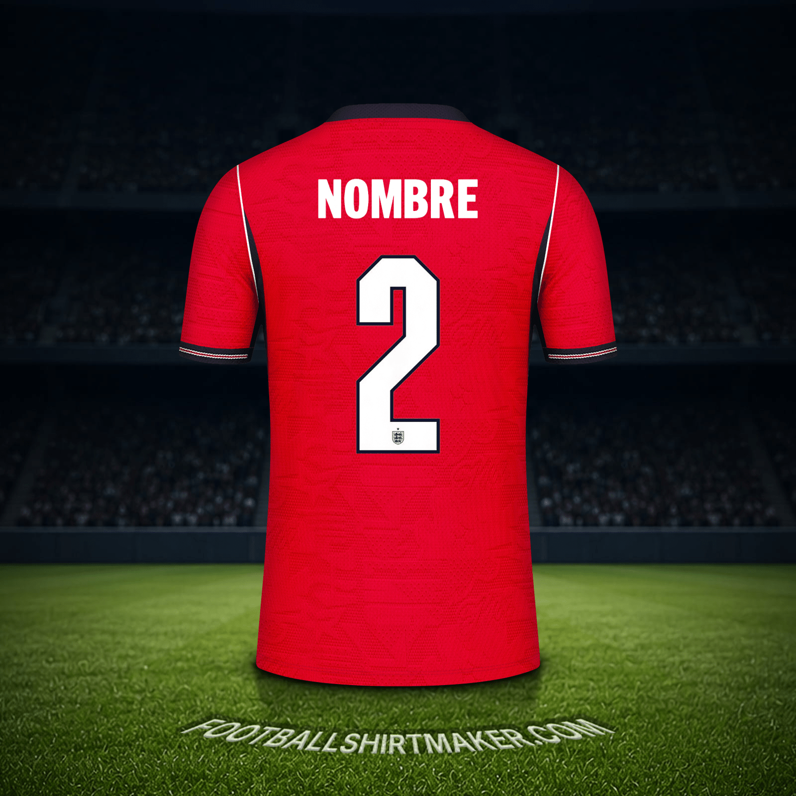 Jersey Inglaterra Mundial 2026 Visita -  nombre - 2