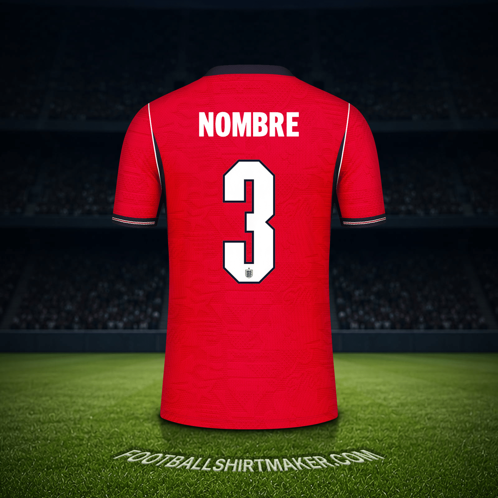 Camiseta Inglaterra Mundial 2026 Visita -  nombre - 3