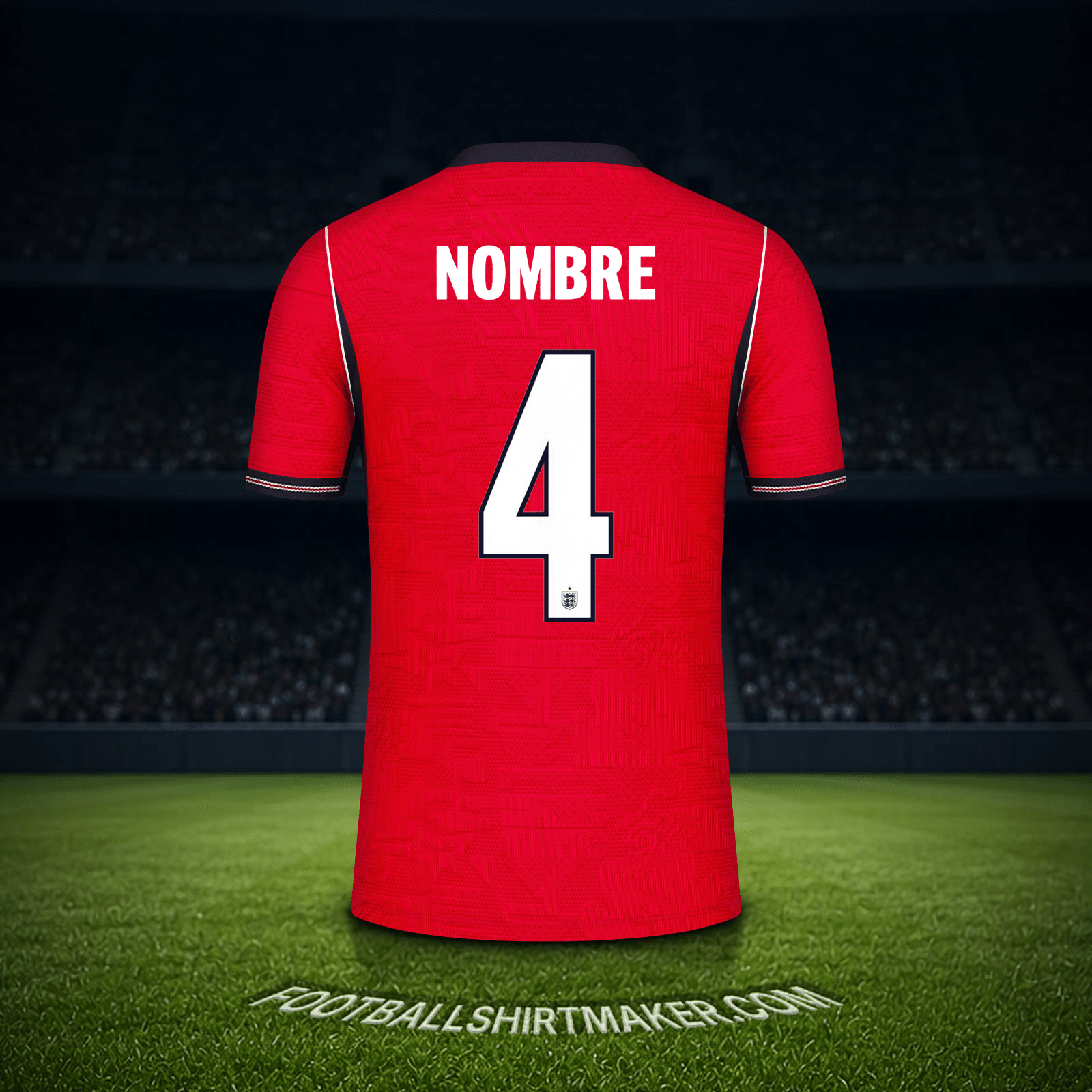 Camiseta Inglaterra Mundial 2026 Visita -  nombre - 4