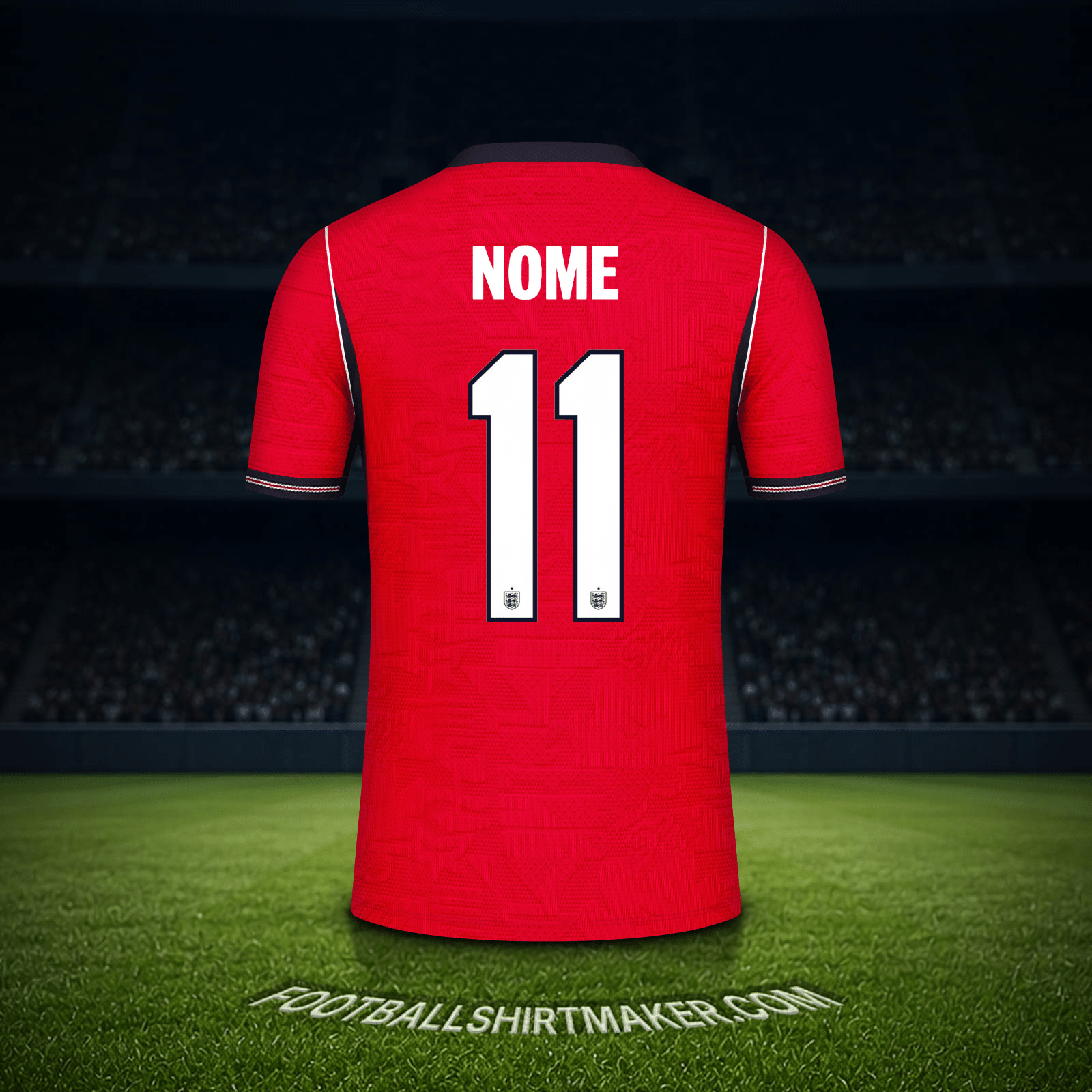 Maglia Inghilterra Mondiali 2026 Seconda -  nome - 11