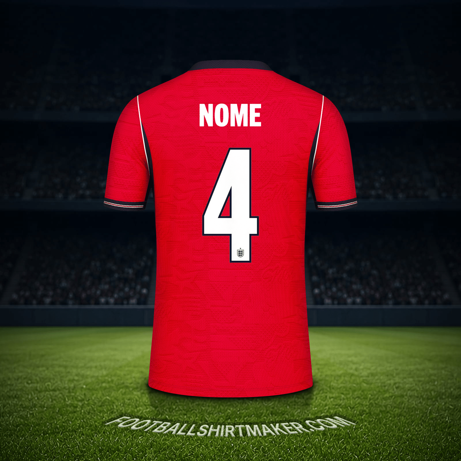 Camisa Inglaterra Copa do Mundo 2026 Alternativa -  nome - 4