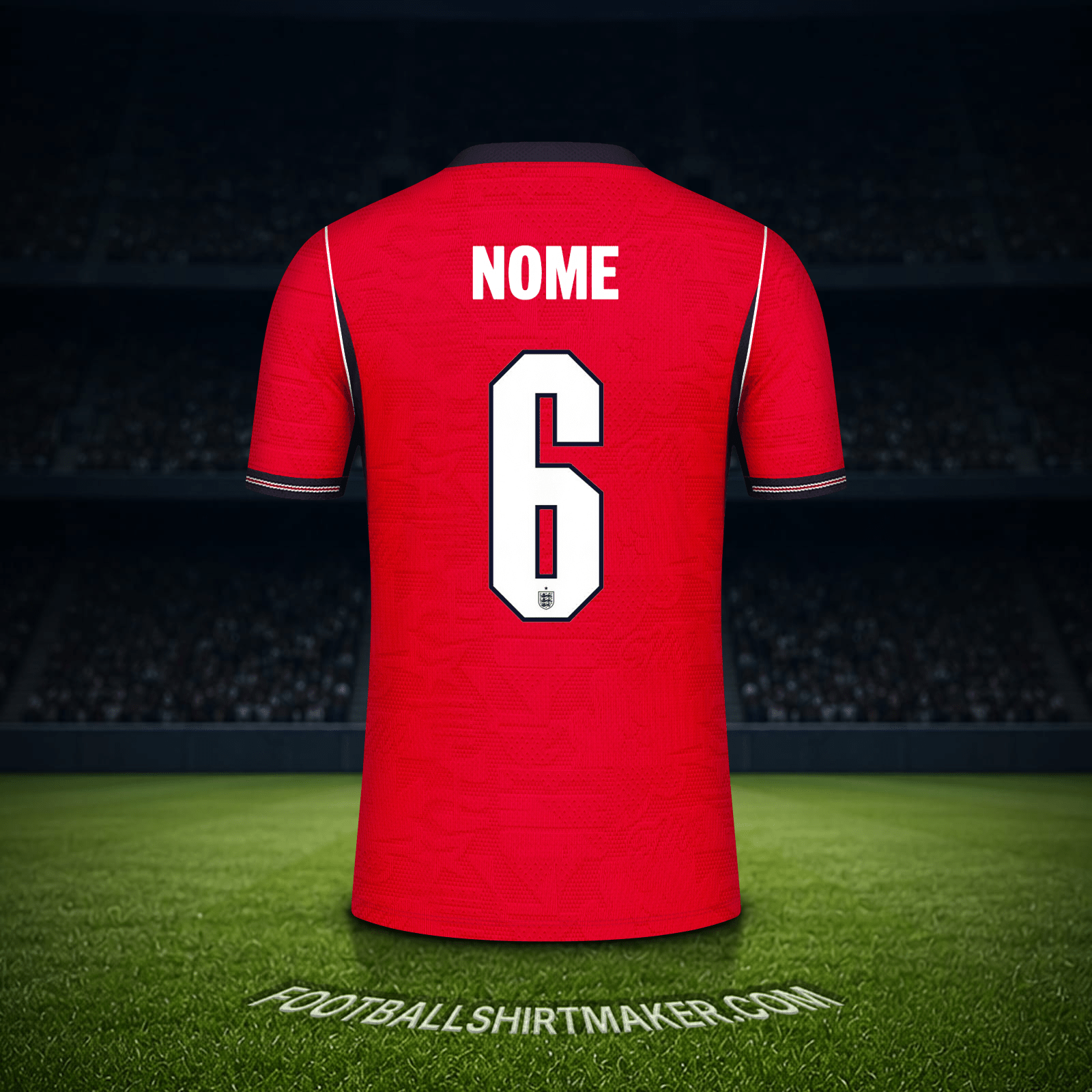 Camisa Inglaterra Copa do Mundo 2026 Alternativa -  nome - 6