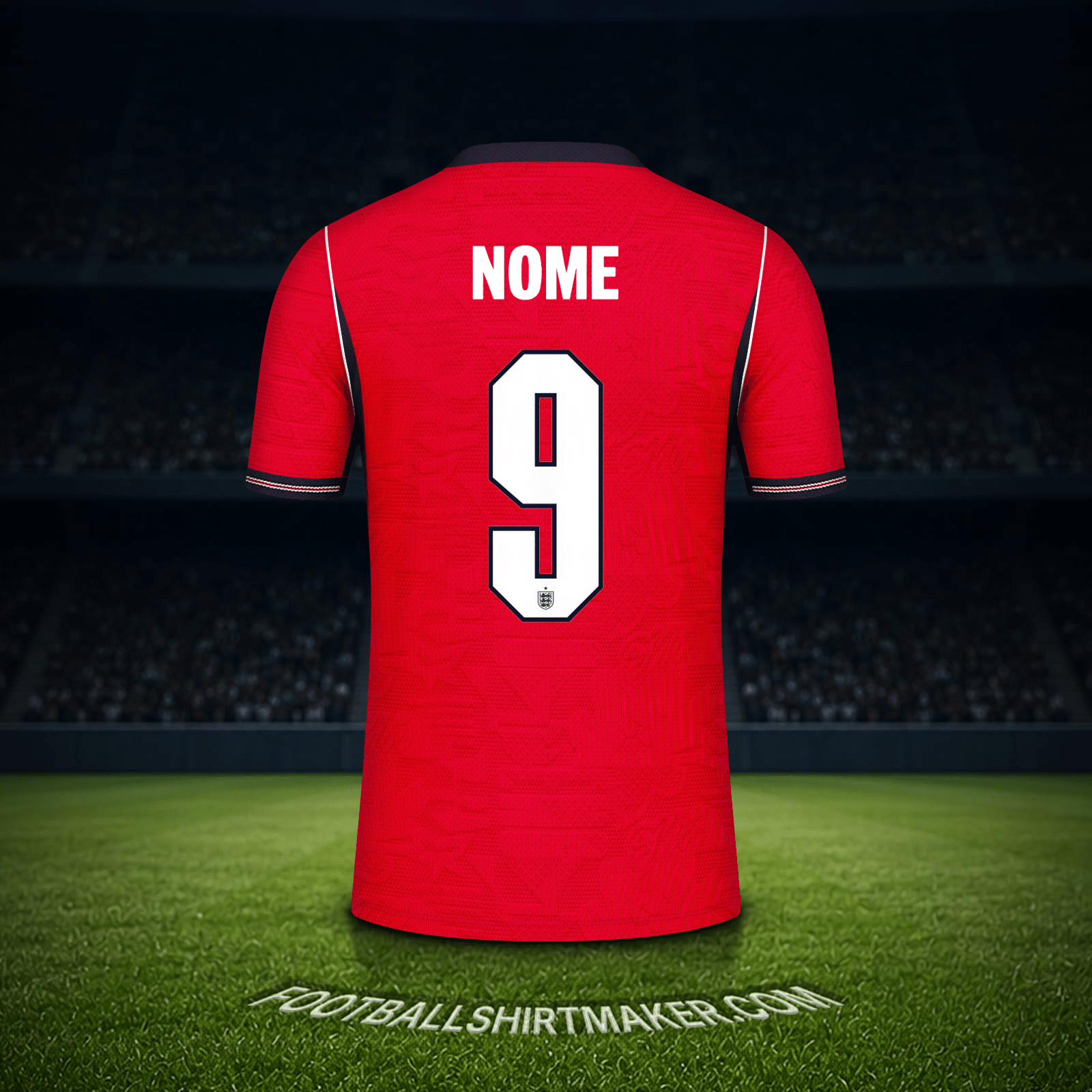 Camisa Inglaterra Copa do Mundo 2026 Alternativa -  nome - 9