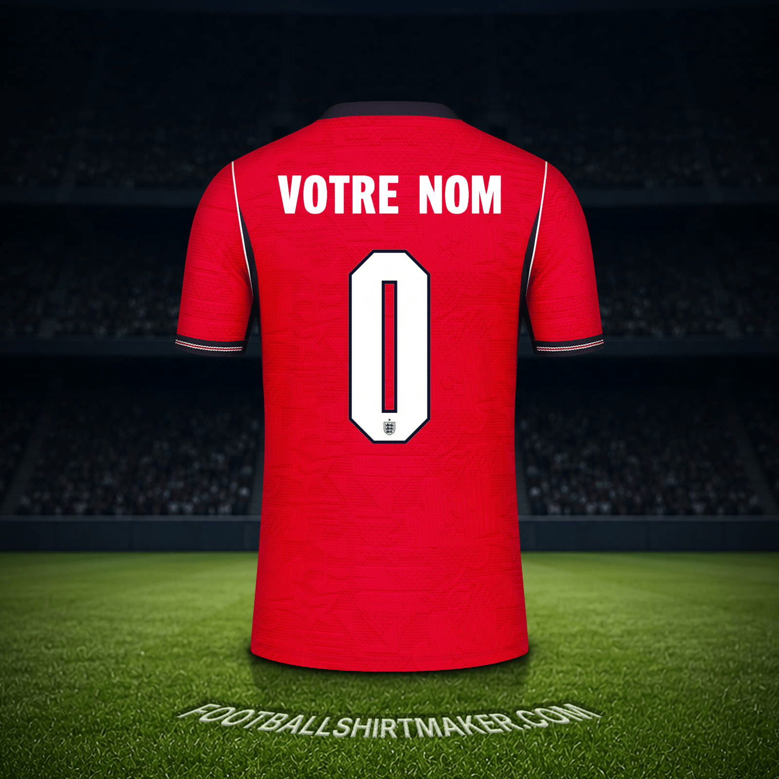 Maillot Angleterre Coupe du monde 2026 Extérieur -  votre nom - 0