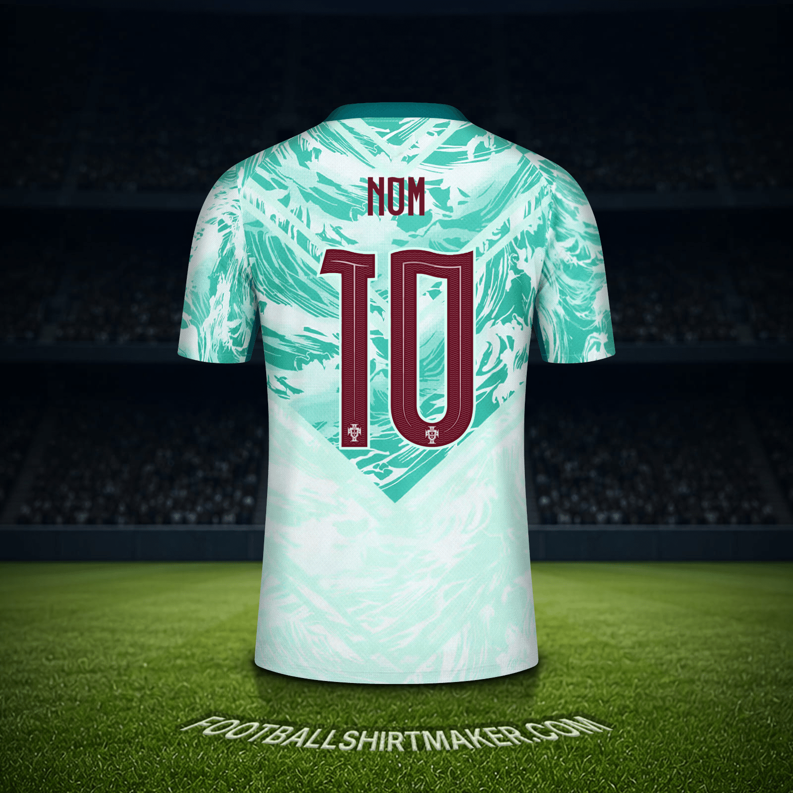 Maillot Portugal Coupe du monde 2026 Extérieur -  nom - 10