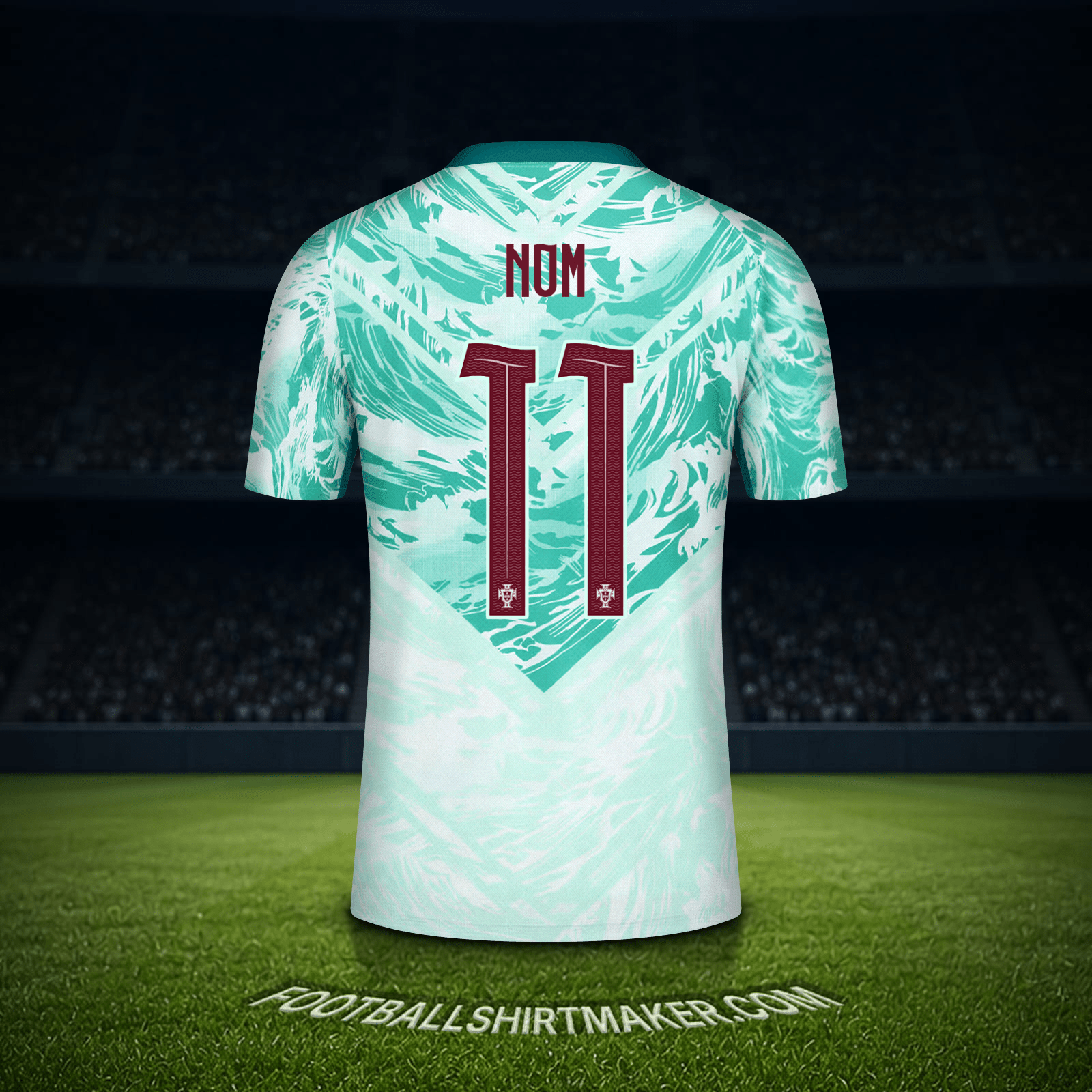 Maillot Portugal Coupe du monde 2026 Extérieur -  nom - 11