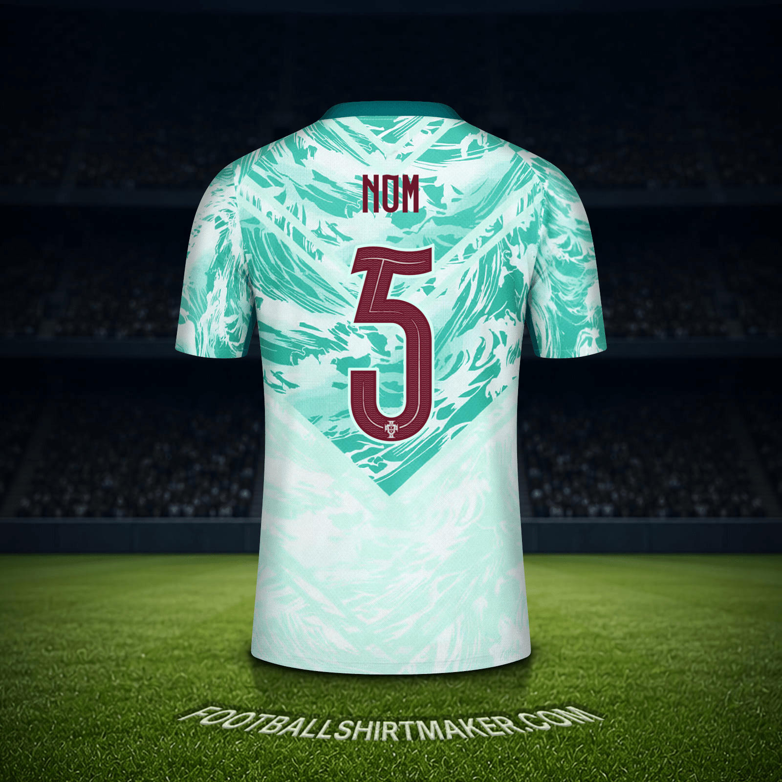 Maillot Portugal Coupe du monde 2026 Extérieur -  nom - 5