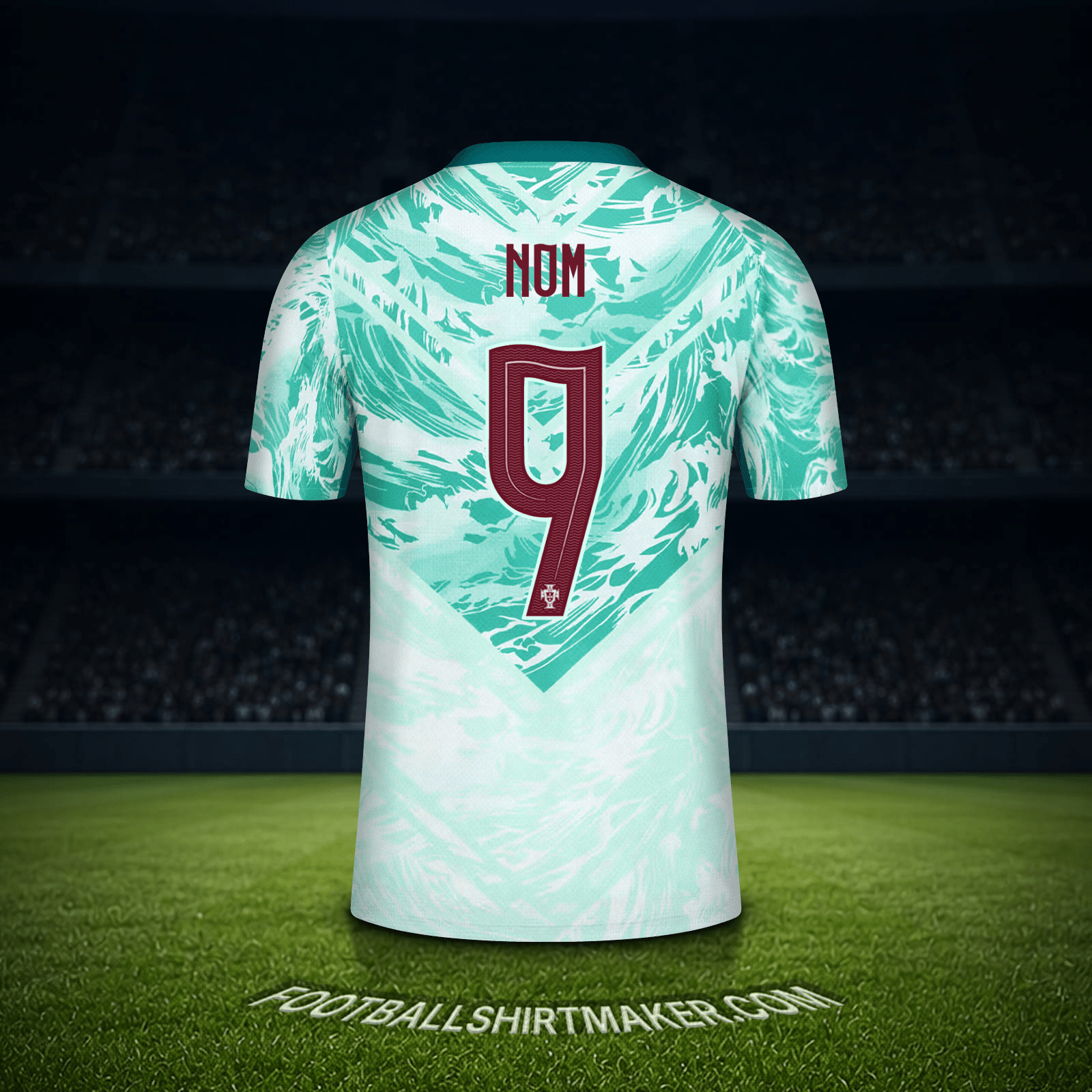 Maillot Portugal Coupe du monde 2026 Extérieur -  nom - 9