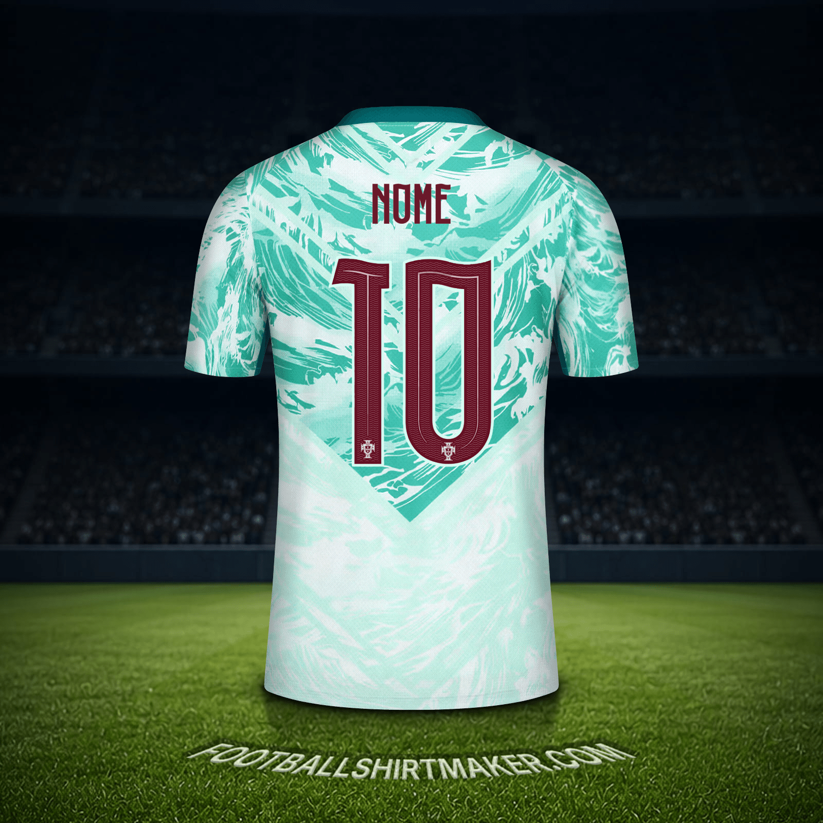 Maglia Portogallo Mondiali 2026 Seconda -  nome - 10