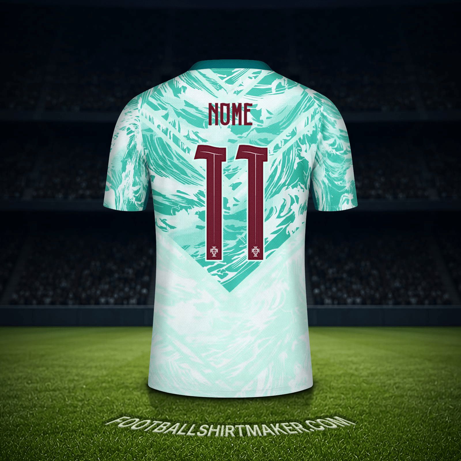 Maglia Portogallo Mondiali 2026 Seconda -  nome - 11
