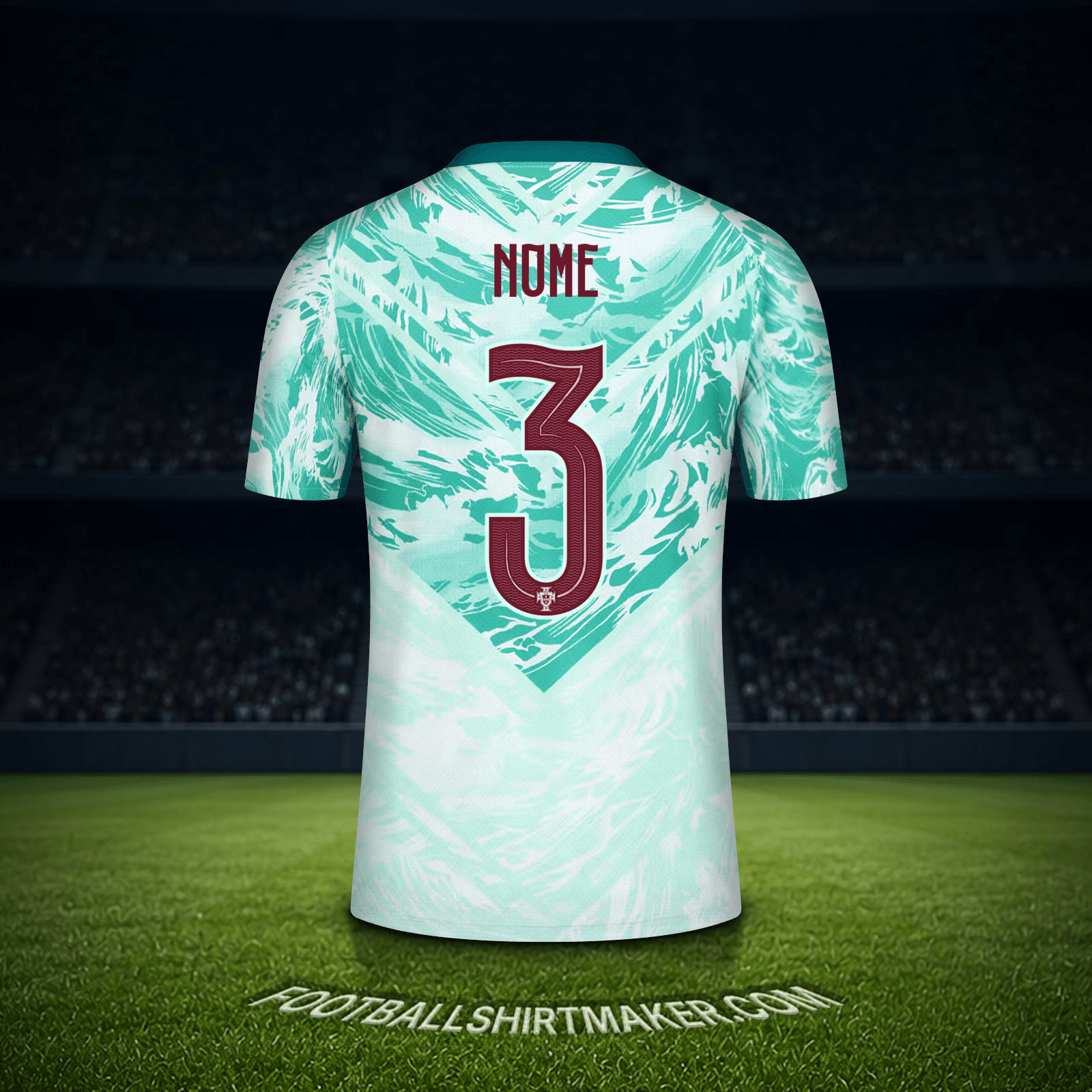 Maglia Portogallo Mondiali 2026 Seconda -  nome - 3