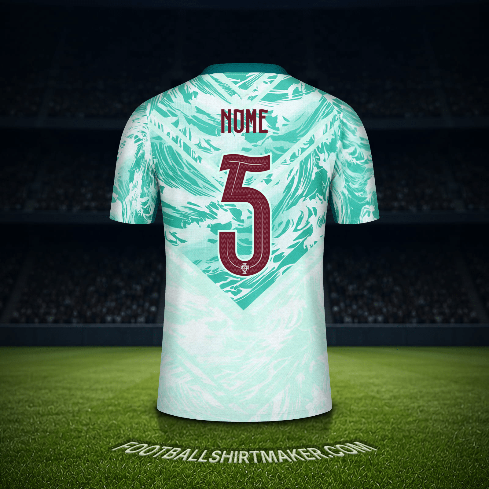 Maglia Portogallo Mondiali 2026 Seconda -  nome - 5