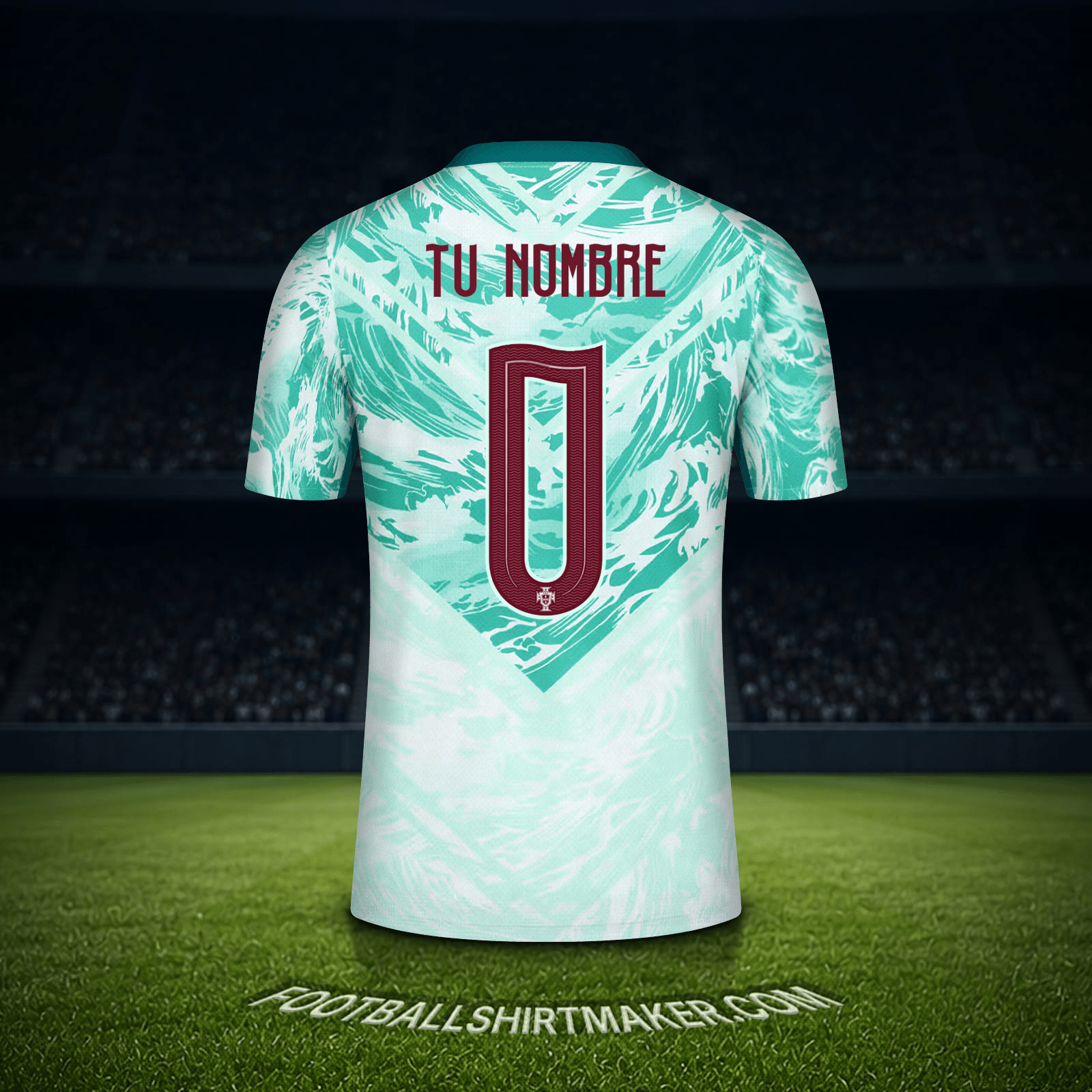 Camiseta Portugal Mundial 2026 Visita -  tu nombre - 0